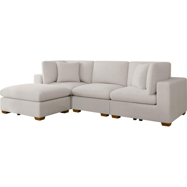 Coaster Furniture Lakeview 551461-SETB 5 pc Upholstered Modular Sectional Sofa - Ivory