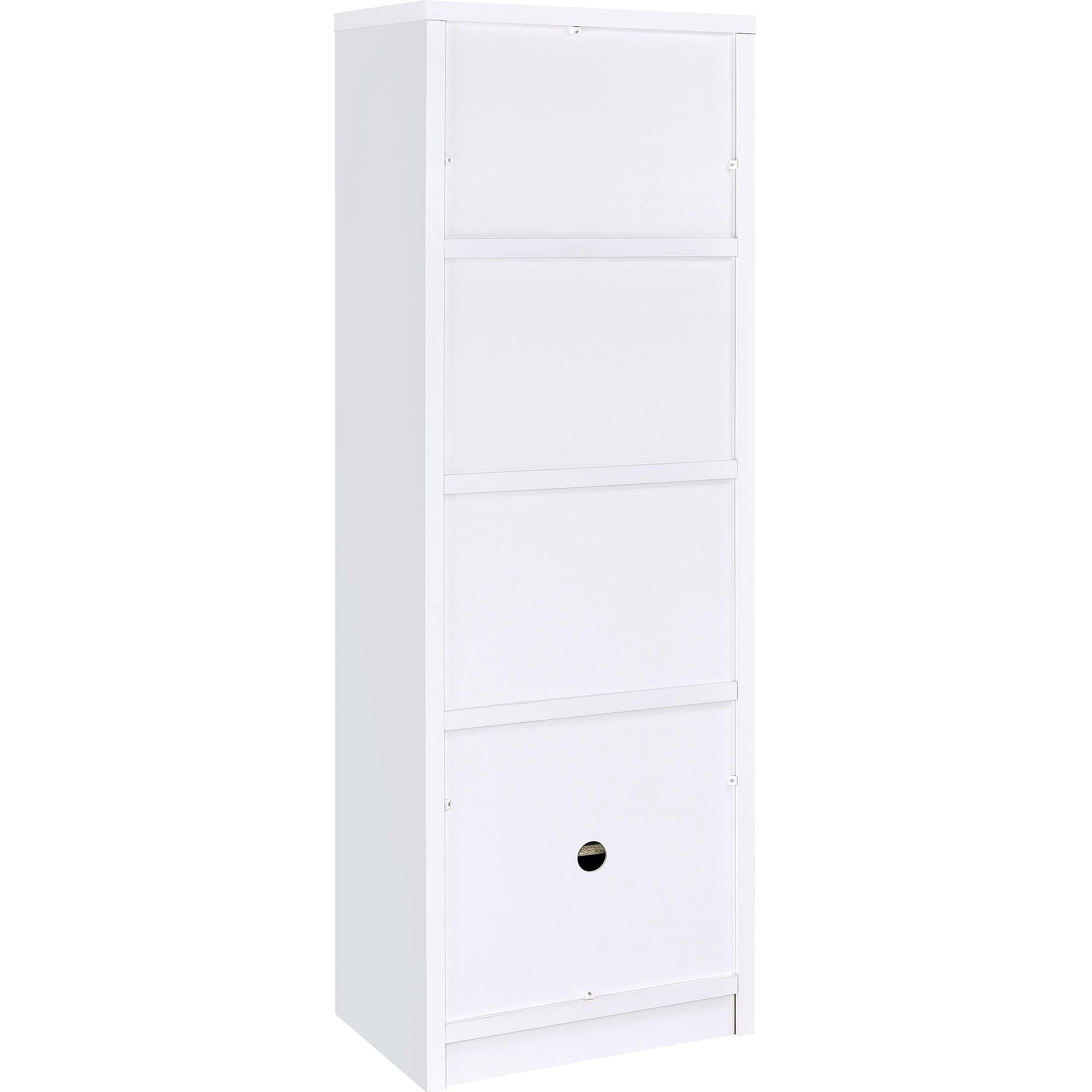  Coaster Furniture Laughlin 724113-SET 3-piece Entertainment Center TV Stand - White IMAGE 14