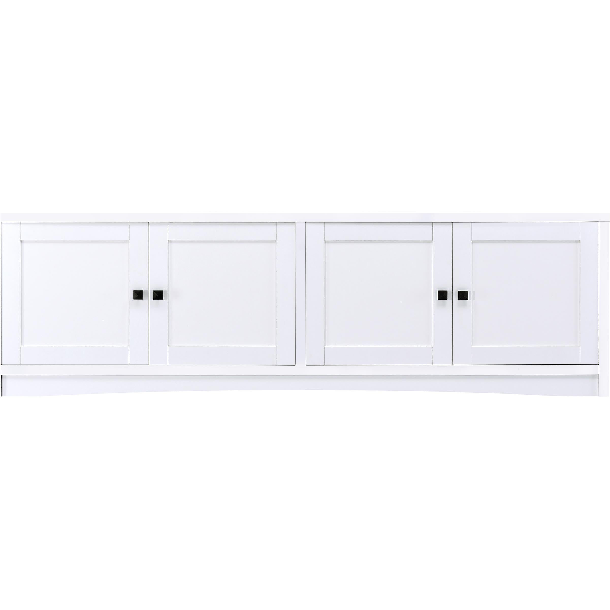  Coaster Furniture Laughlin 724113-SET 3-piece Entertainment Center TV Stand - White IMAGE 6