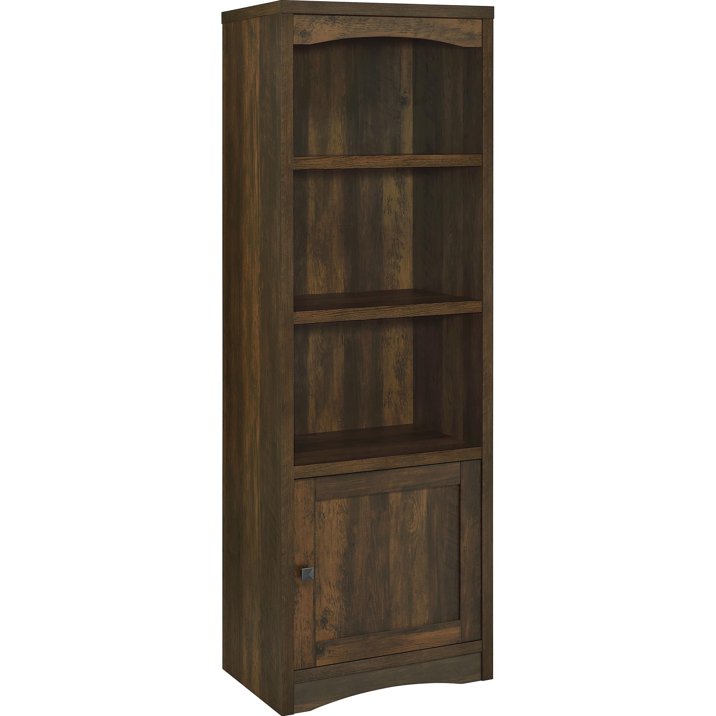  Coaster Furniture Laughlin 724124 3-shelf Engineered Wood Media Tower - Dark Pine IMAGE 1