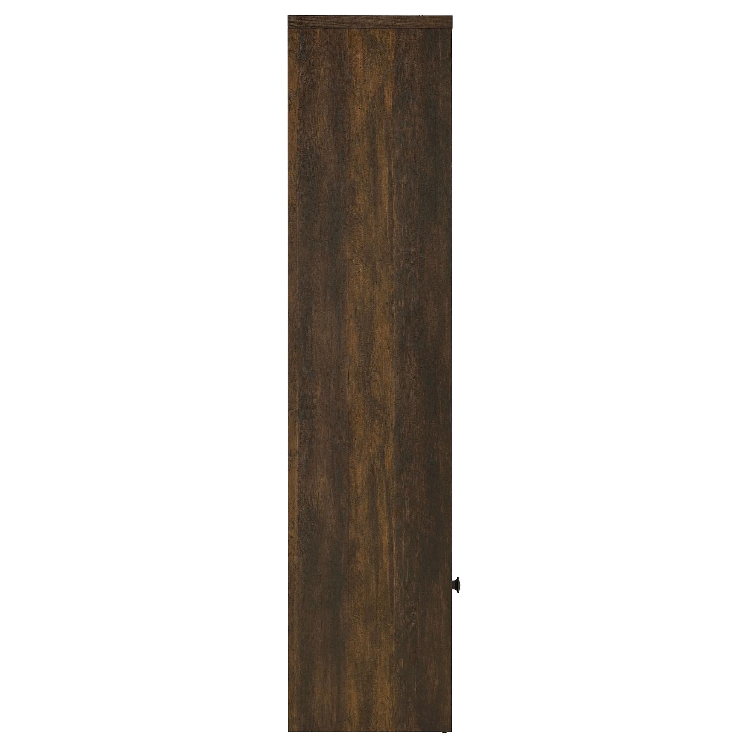  Coaster Furniture Laughlin 724124 3-shelf Engineered Wood Media Tower - Dark Pine IMAGE 10