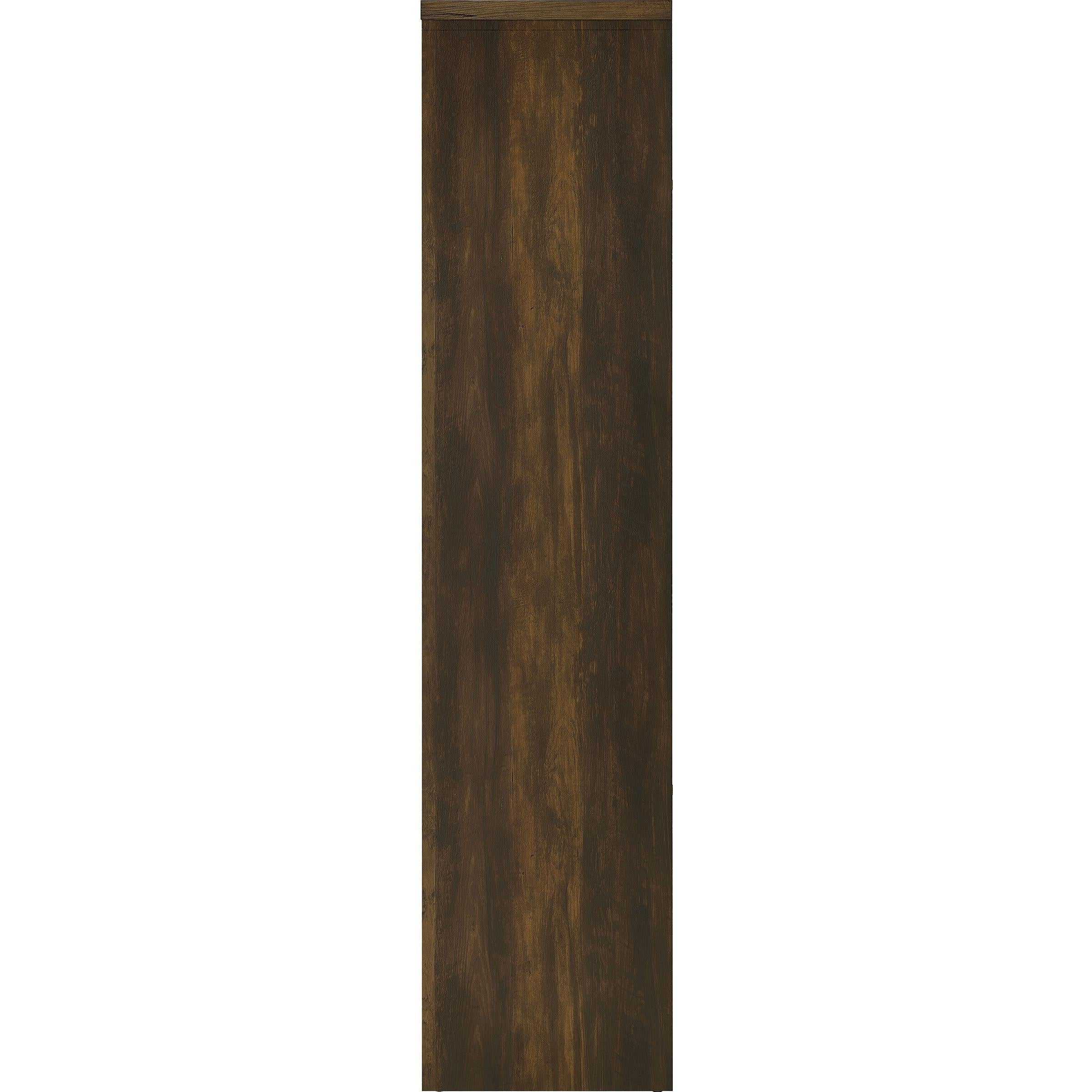  Coaster Furniture Laughlin 724124 3-shelf Engineered Wood Media Tower - Dark Pine IMAGE 6