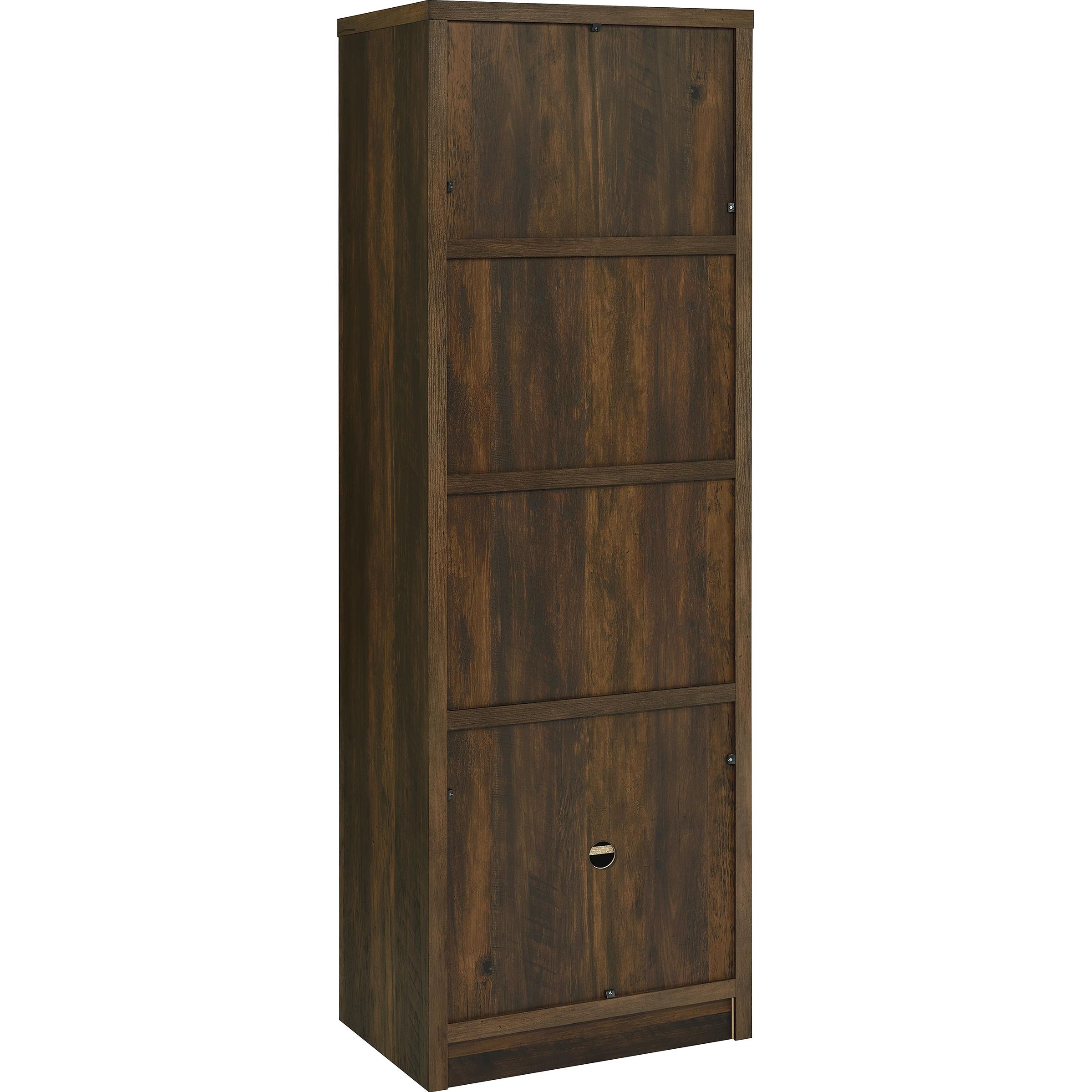  Coaster Furniture Laughlin 724124 3-shelf Engineered Wood Media Tower - Dark Pine IMAGE 7