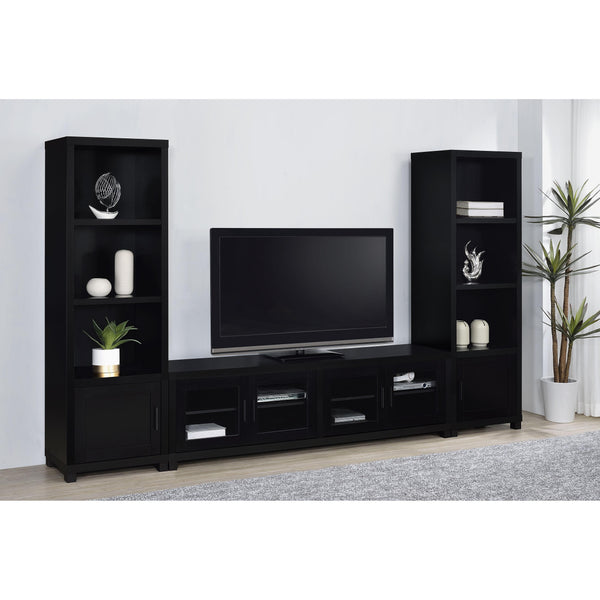 Coaster Furniture Jupiter 736303-SET 3-piece Entertainment Center 79-inch TV Stand - Black
