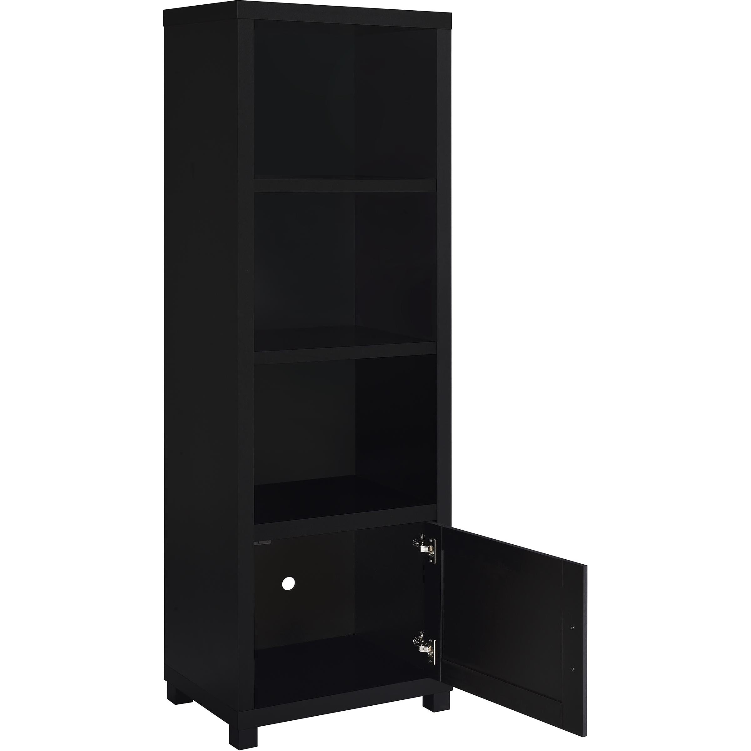  Coaster Furniture Jupiter 736303-SET 3-piece Entertainment Center 79-inch TV Stand - Black IMAGE 11