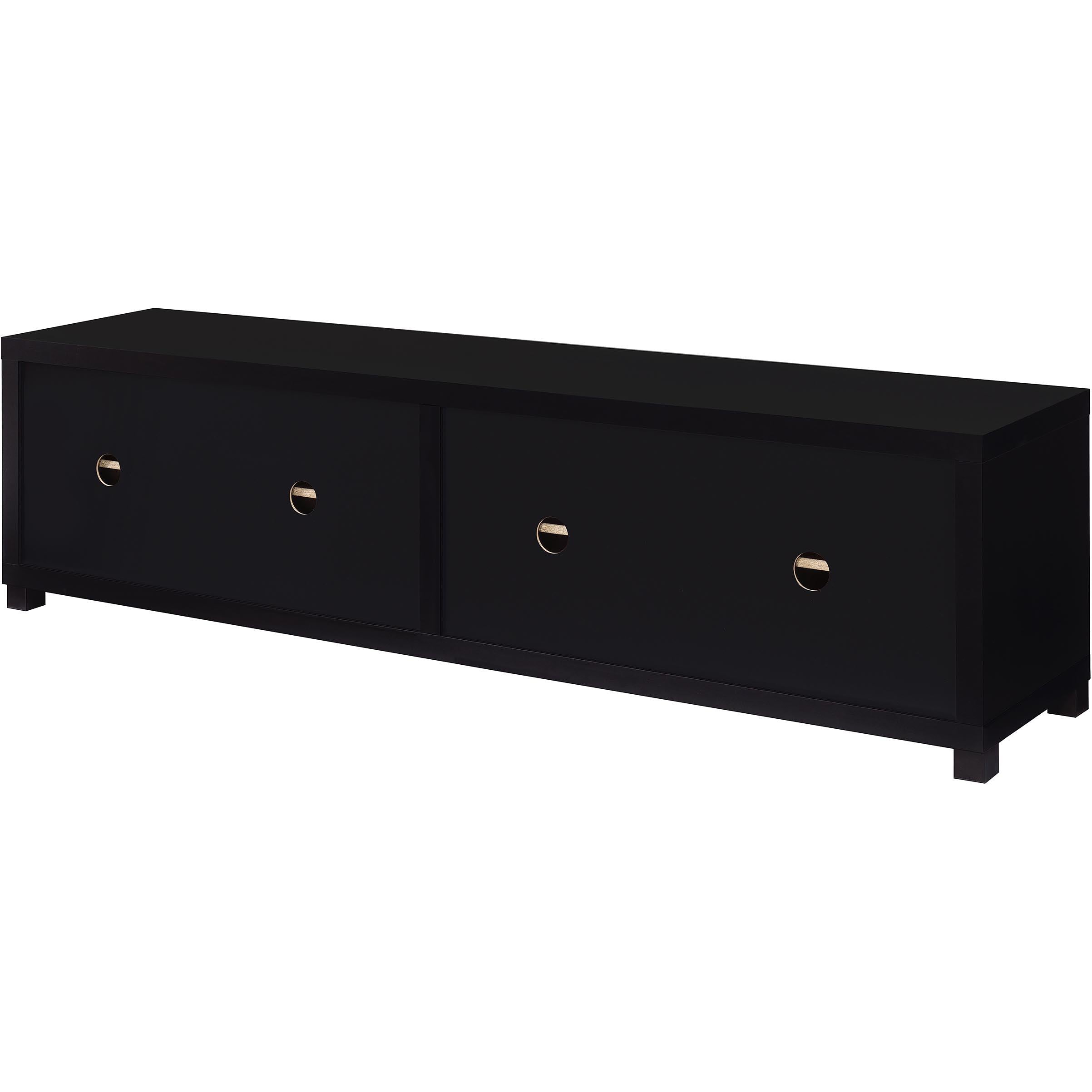  Coaster Furniture Jupiter 736303-SET 3-piece Entertainment Center 79-inch TV Stand - Black IMAGE 9