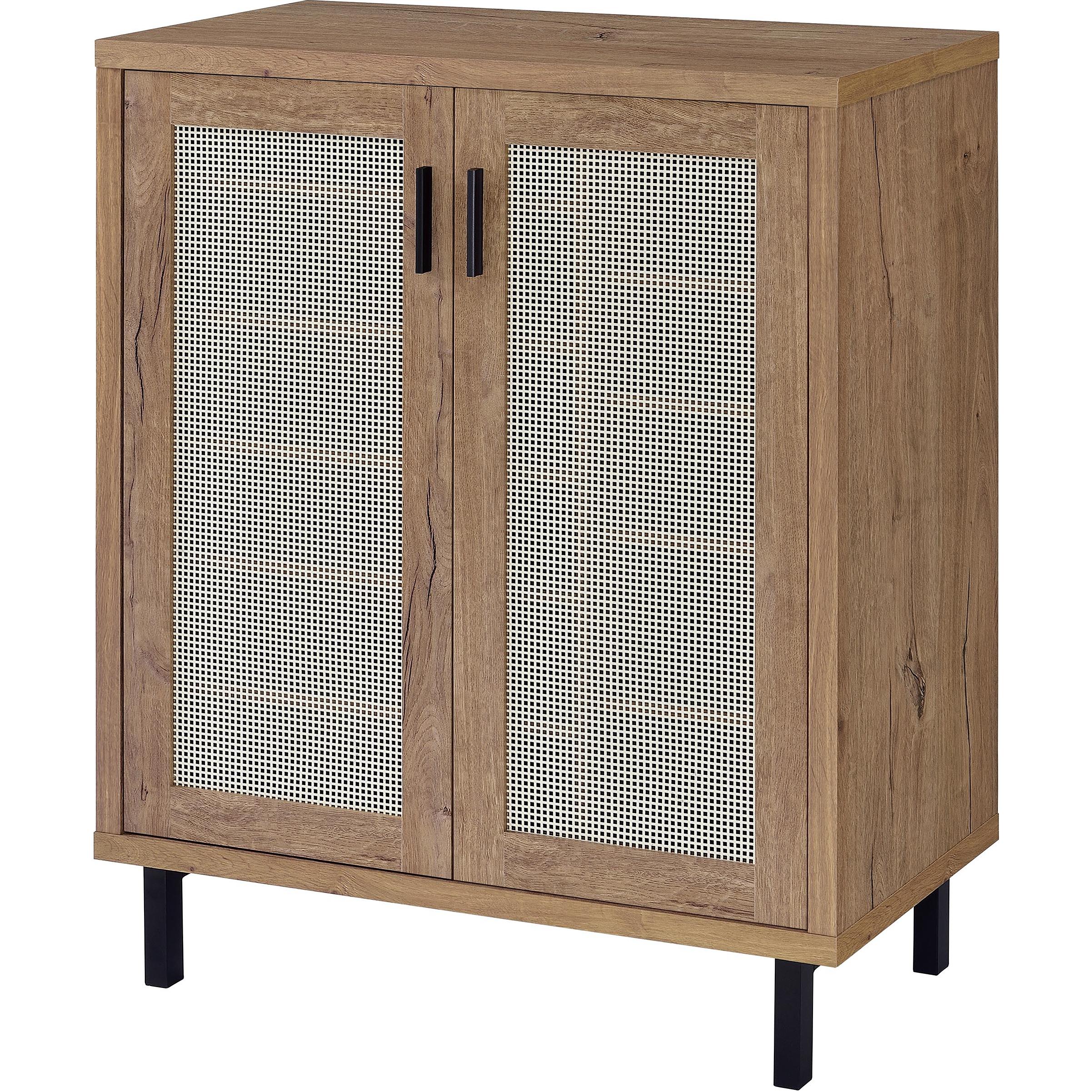  Coaster Furniture Teller 950421 2-door Shoe Storage Cabinet - Natural Oak IMAGE 5