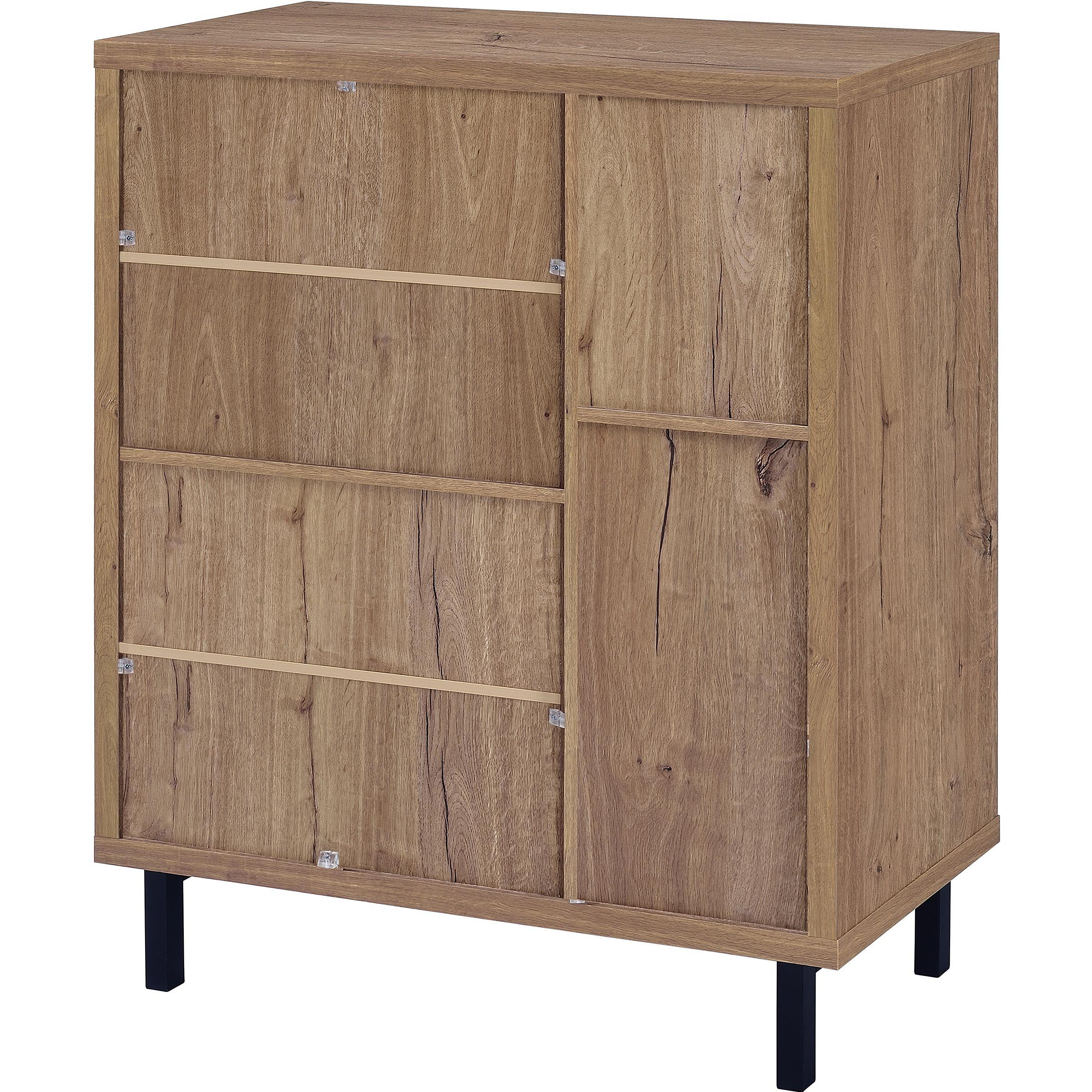  Coaster Furniture Teller 950421 2-door Shoe Storage Cabinet - Natural Oak IMAGE 8