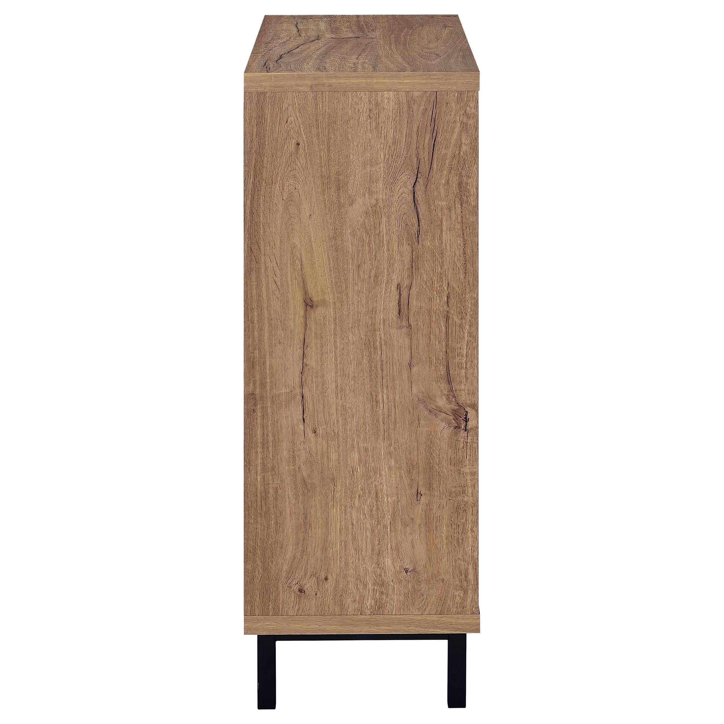  Coaster Furniture Teller 950421 2-door Shoe Storage Cabinet - Natural Oak IMAGE 9
