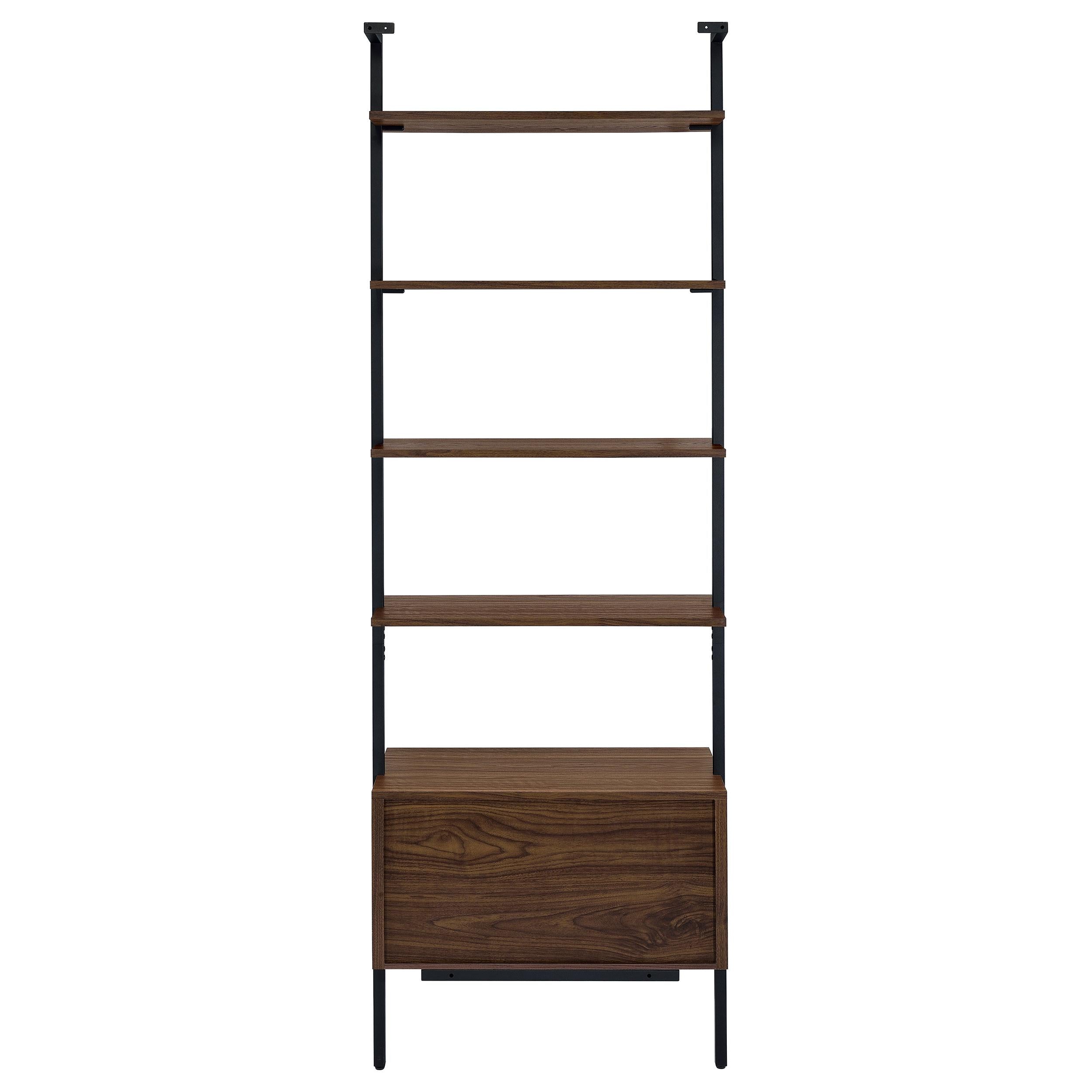  Coaster Furniture Owens 980074-S3 3-piece 96-inch Wall Mounted Bookshelf Set - Walnut IMAGE 9