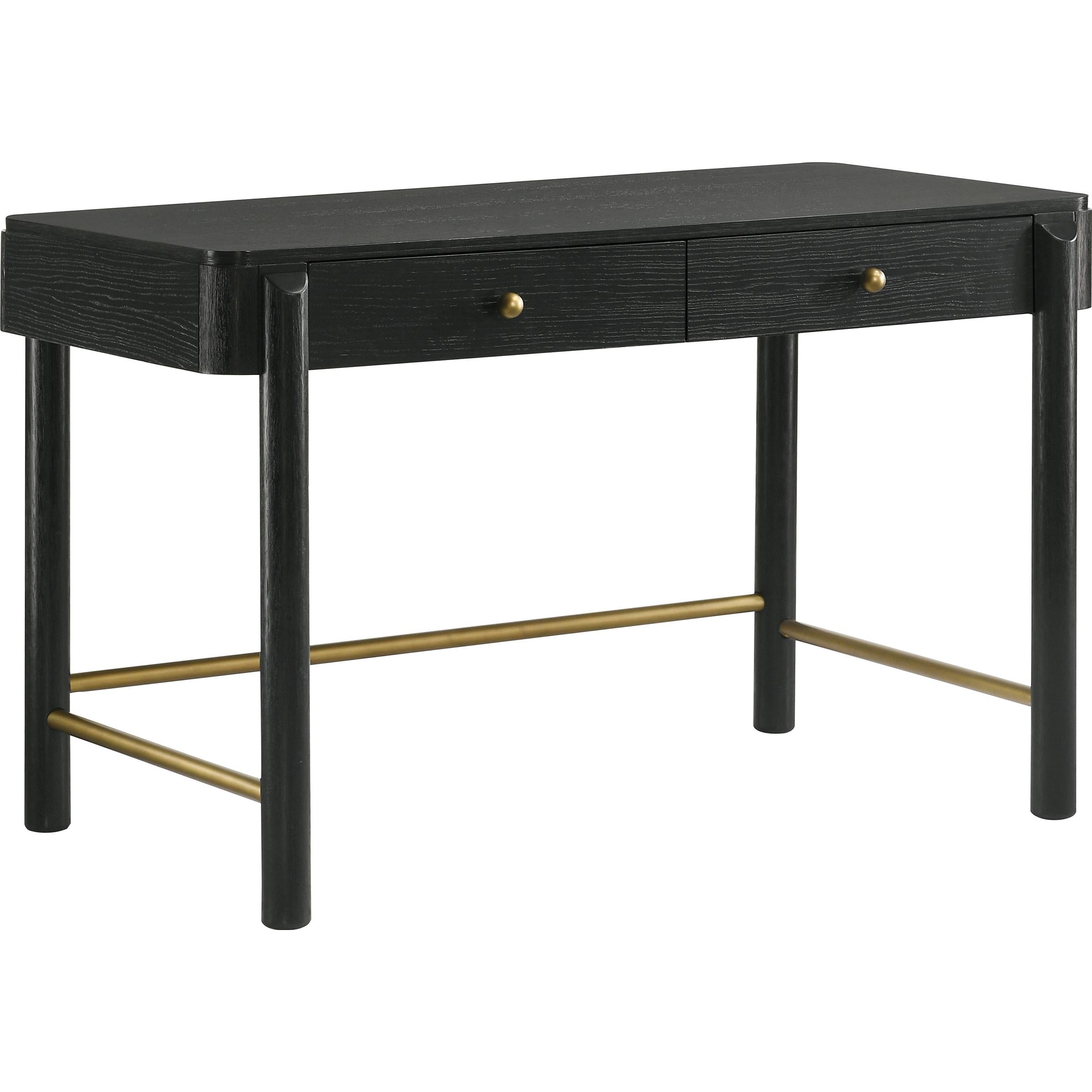  Coaster Furniture Arini 224337-SET 2-piece Makeup Vanity Table and Mirror Set - Black IMAGE 3