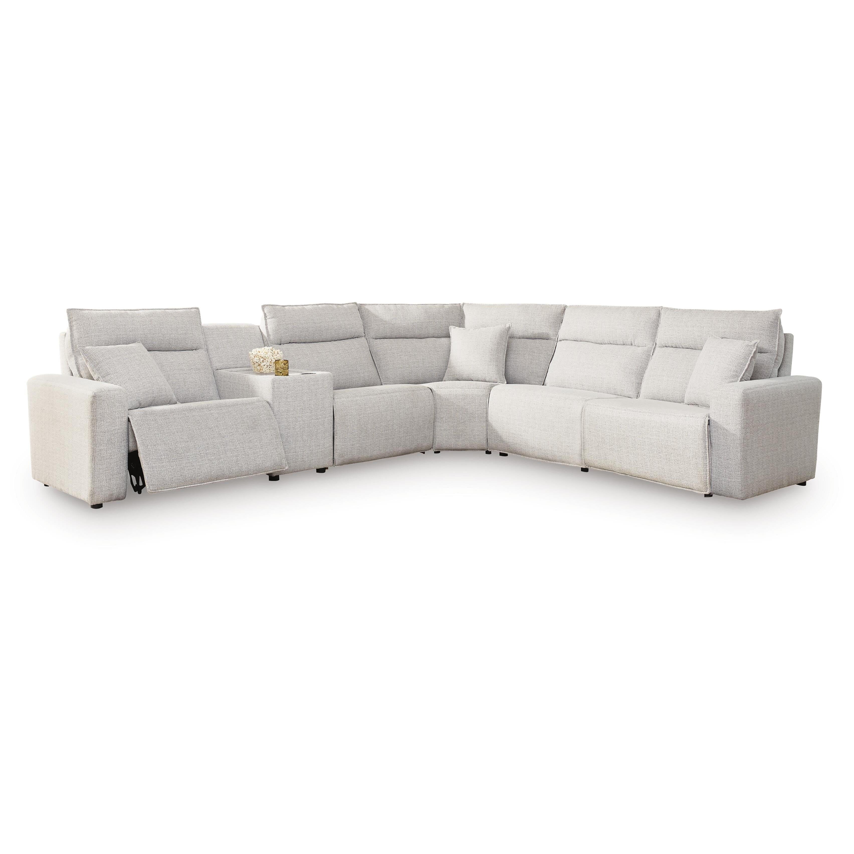  Signature Design by Ashley ModMax II 65907S10 6 pc Power Reclining Sectional with Console IMAGE 1