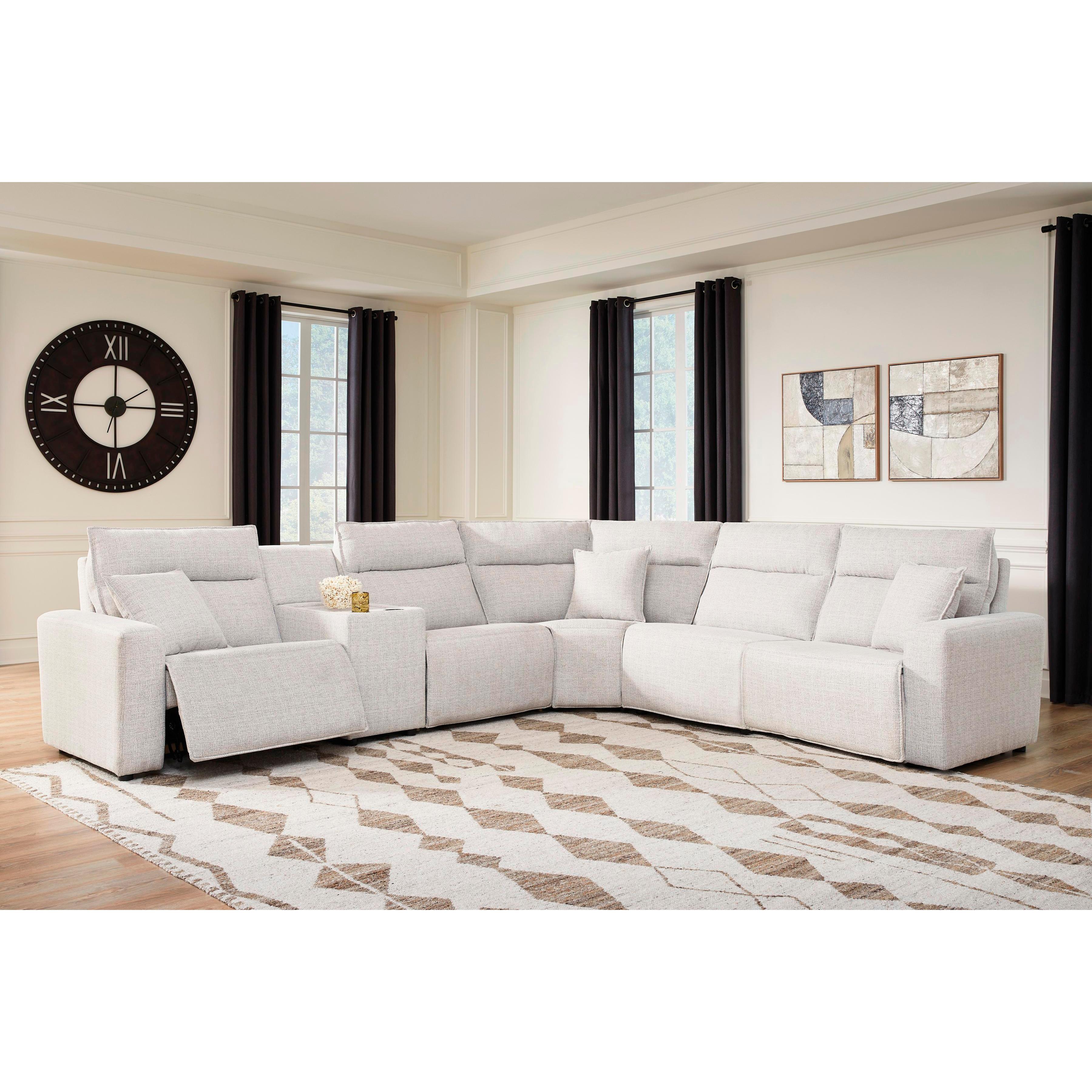  Manufacturer Color_Stone --  ModMax II 65907S36 6 pc Reclining Sectional with Console IMAGE 2