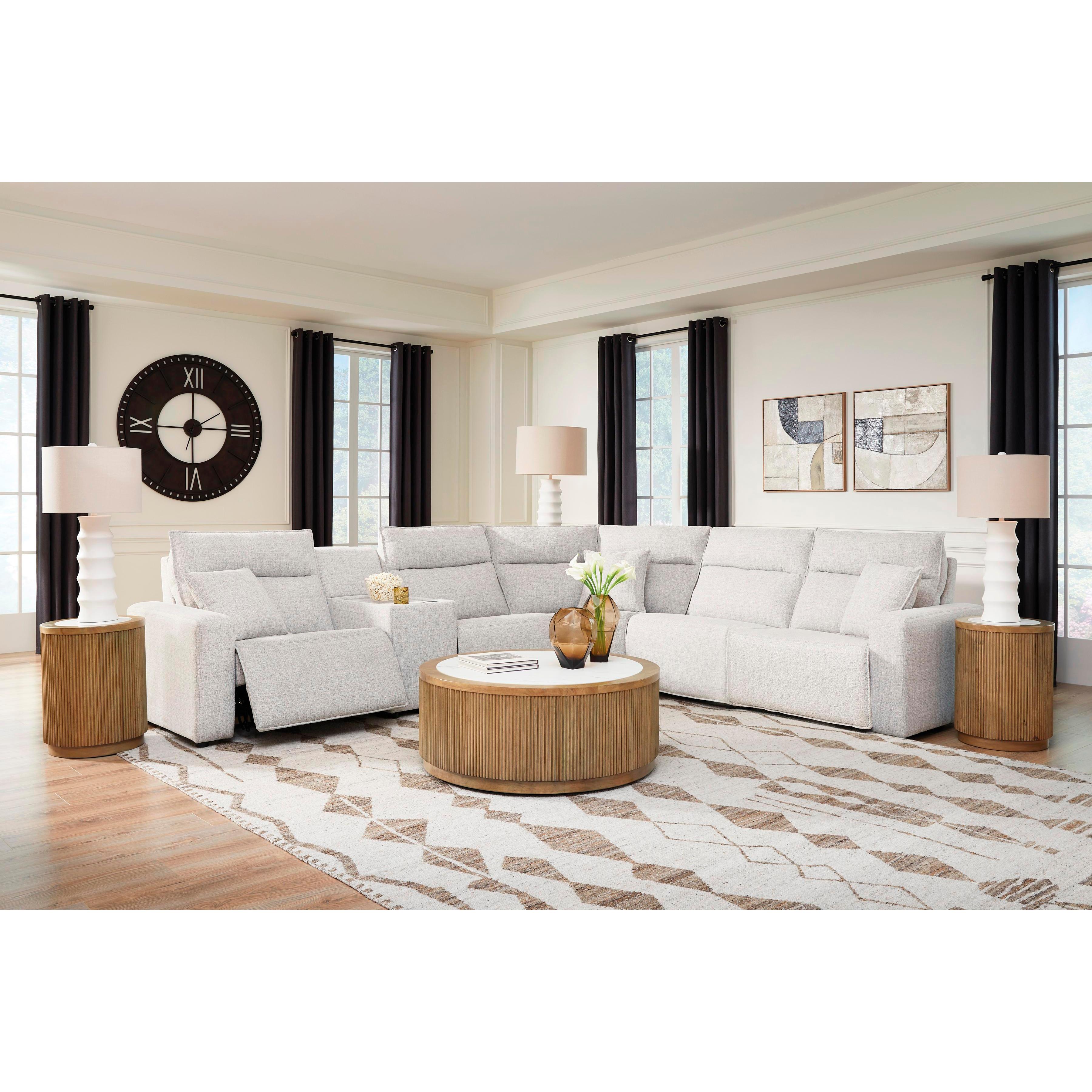  Manufacturer Color_Stone --  ModMax II 65907S36 6 pc Reclining Sectional with Console IMAGE 3