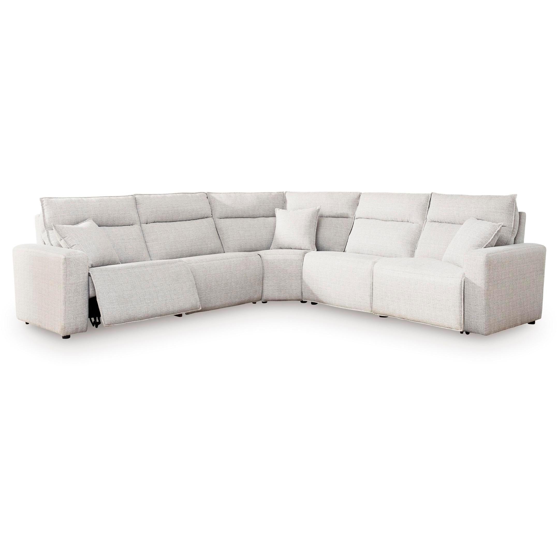  Manufacturer Color_Stone --  ModMax II 65907S8 5 pc Power Reclining Sectional IMAGE 1