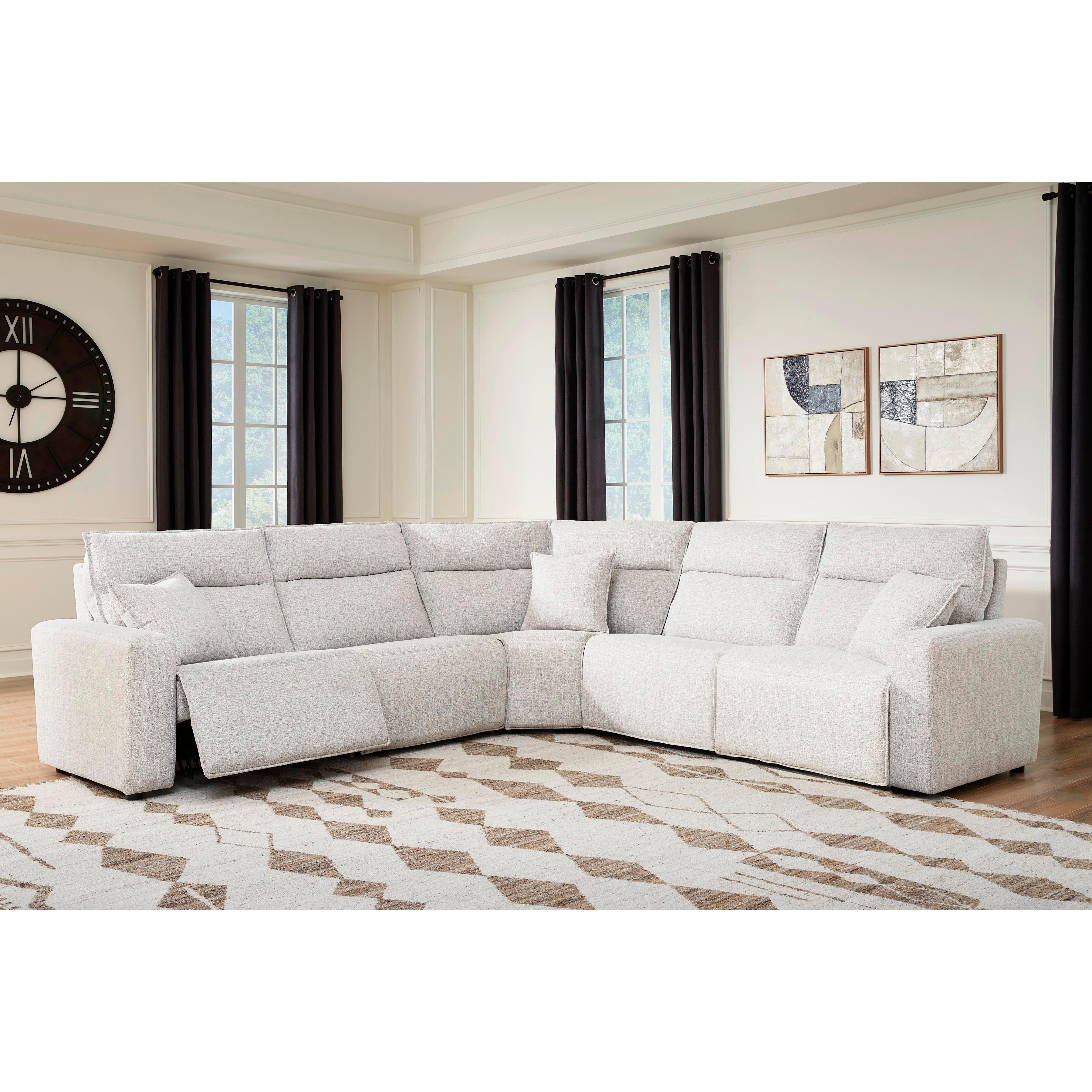  Manufacturer Color_Stone --  ModMax II 65907S8 5 pc Power Reclining Sectional IMAGE 2