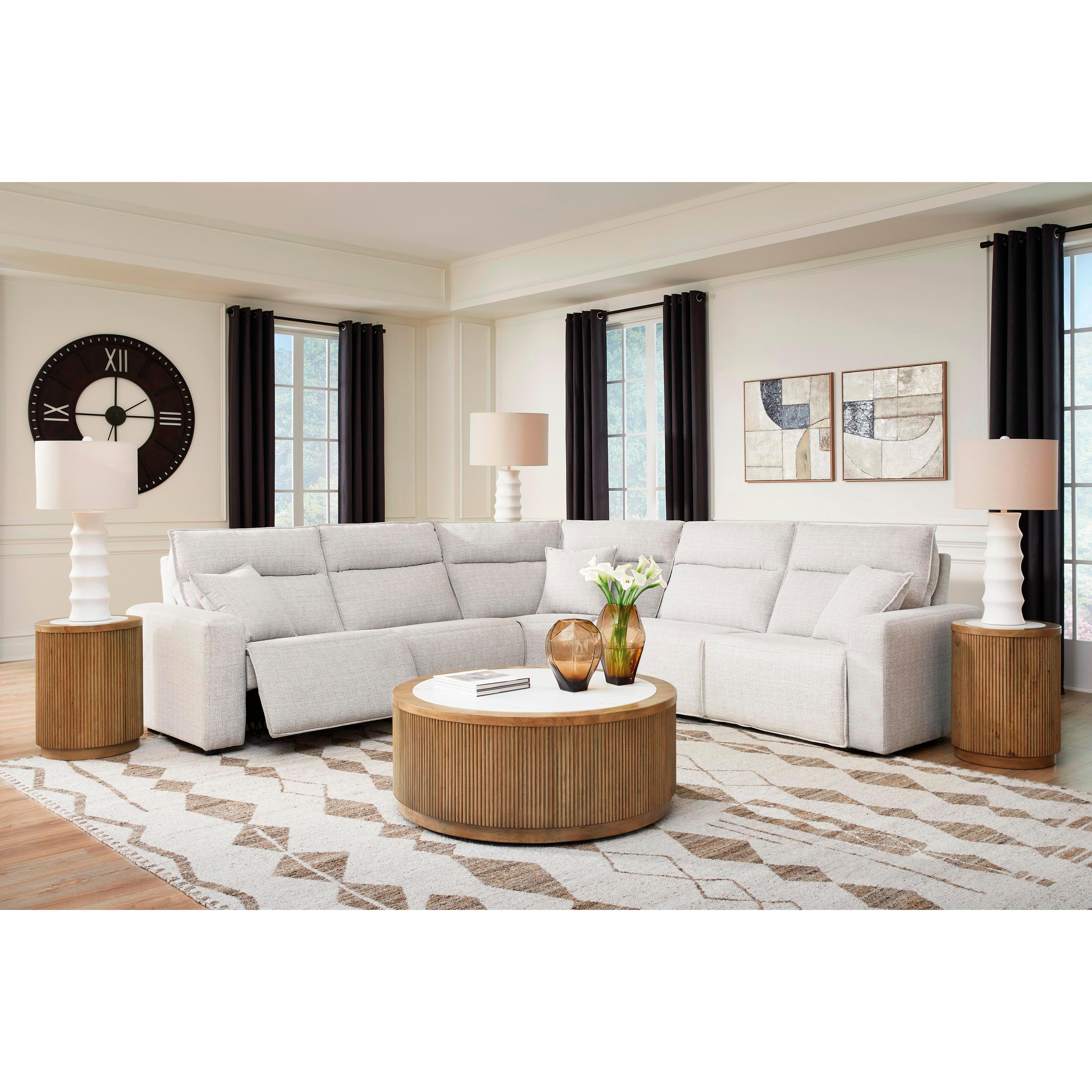  Manufacturer Color_Stone --  ModMax II 65907S8 5 pc Power Reclining Sectional IMAGE 3