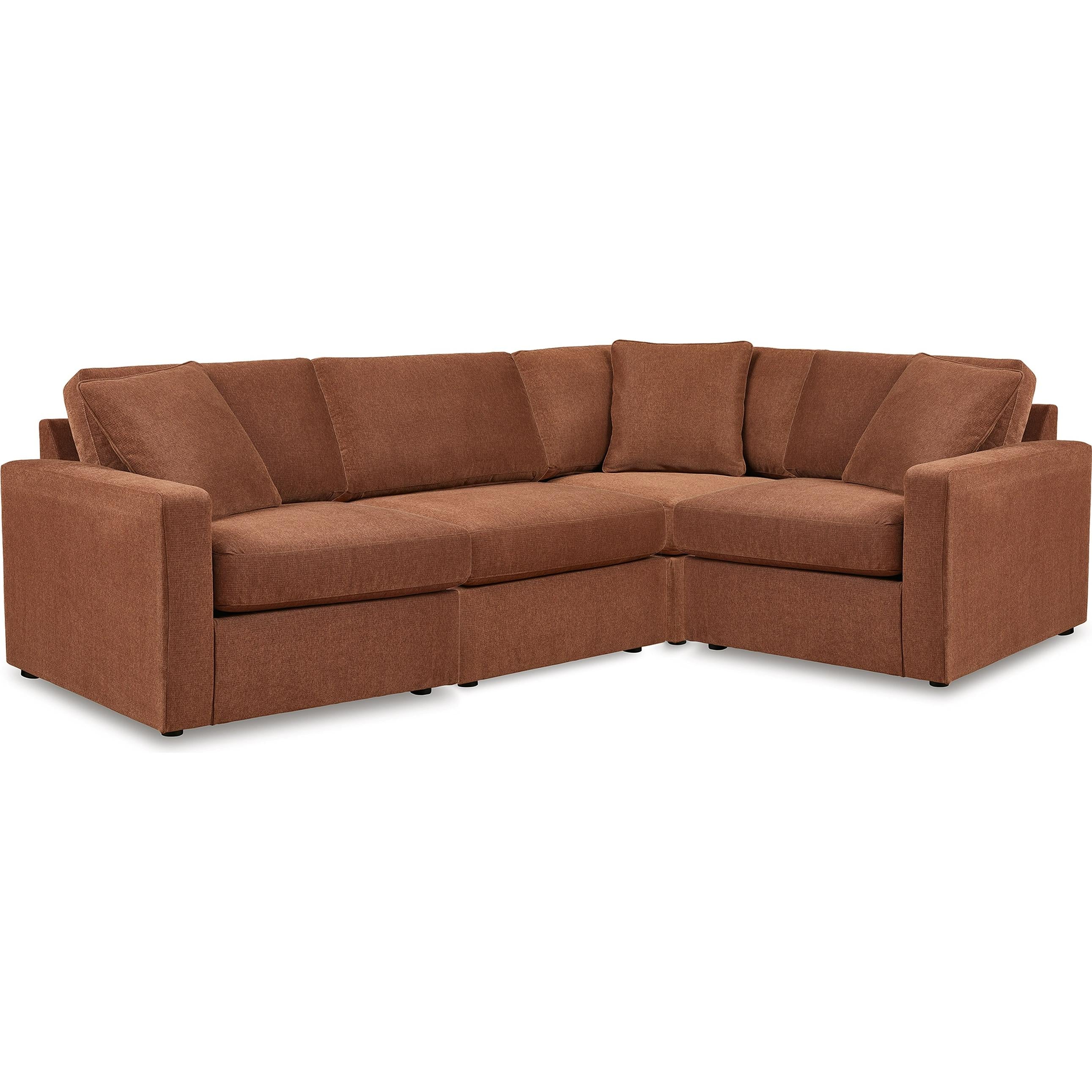  Manufacturer Color_Spice --  Signature Design by Ashley Modmax Fabric 4 pc Sectional IMAGE 1
