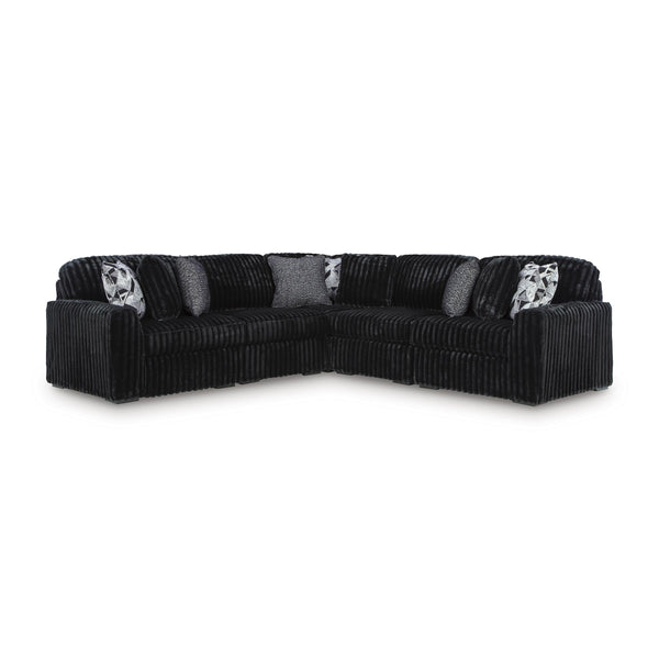 Signature Design by Ashley Midnight Madness Fabric 5 pc Sectional