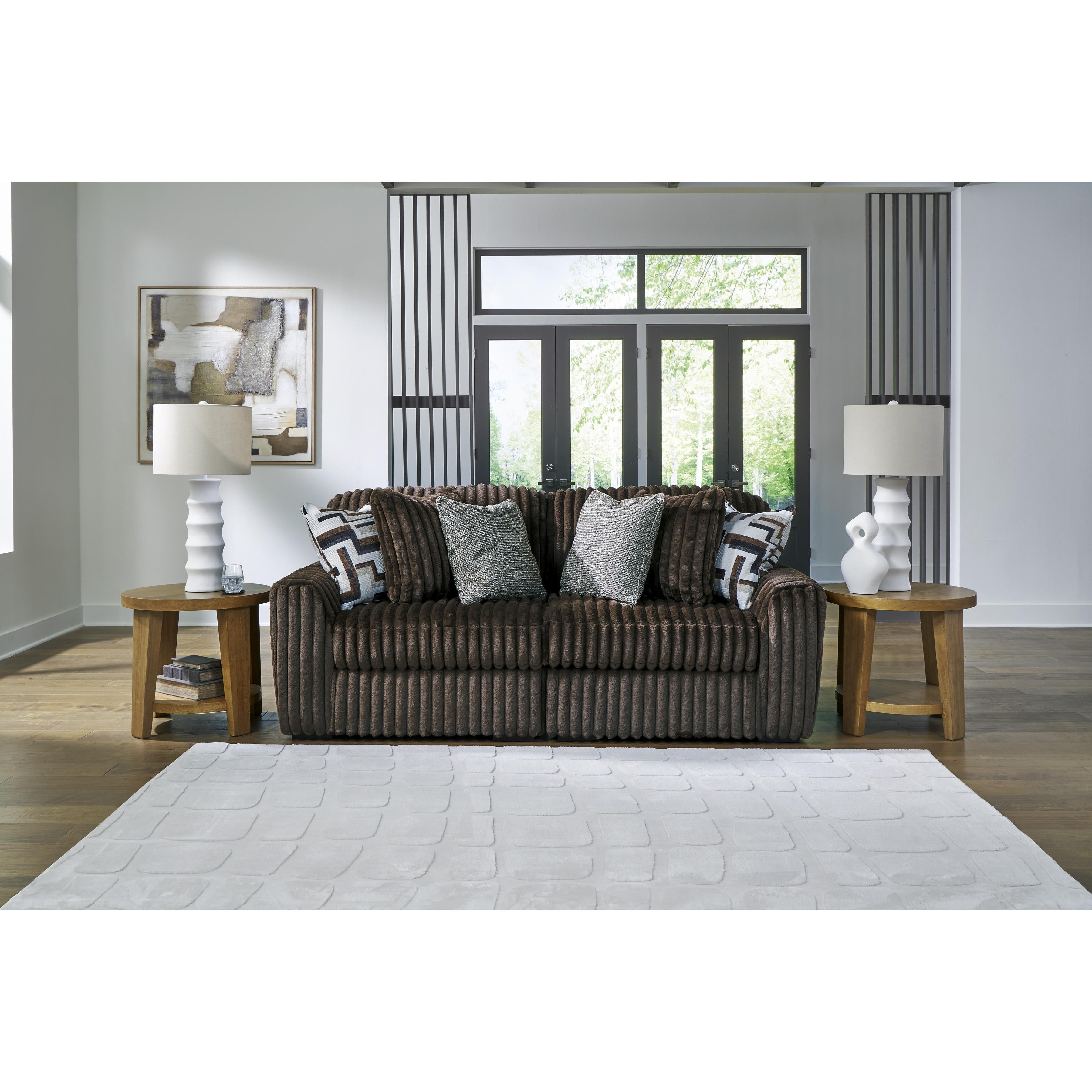  Manufacturer Color_Chocolate --  Midnight-Madness 98104S11 2 pc Sectional Sofa IMAGE 1