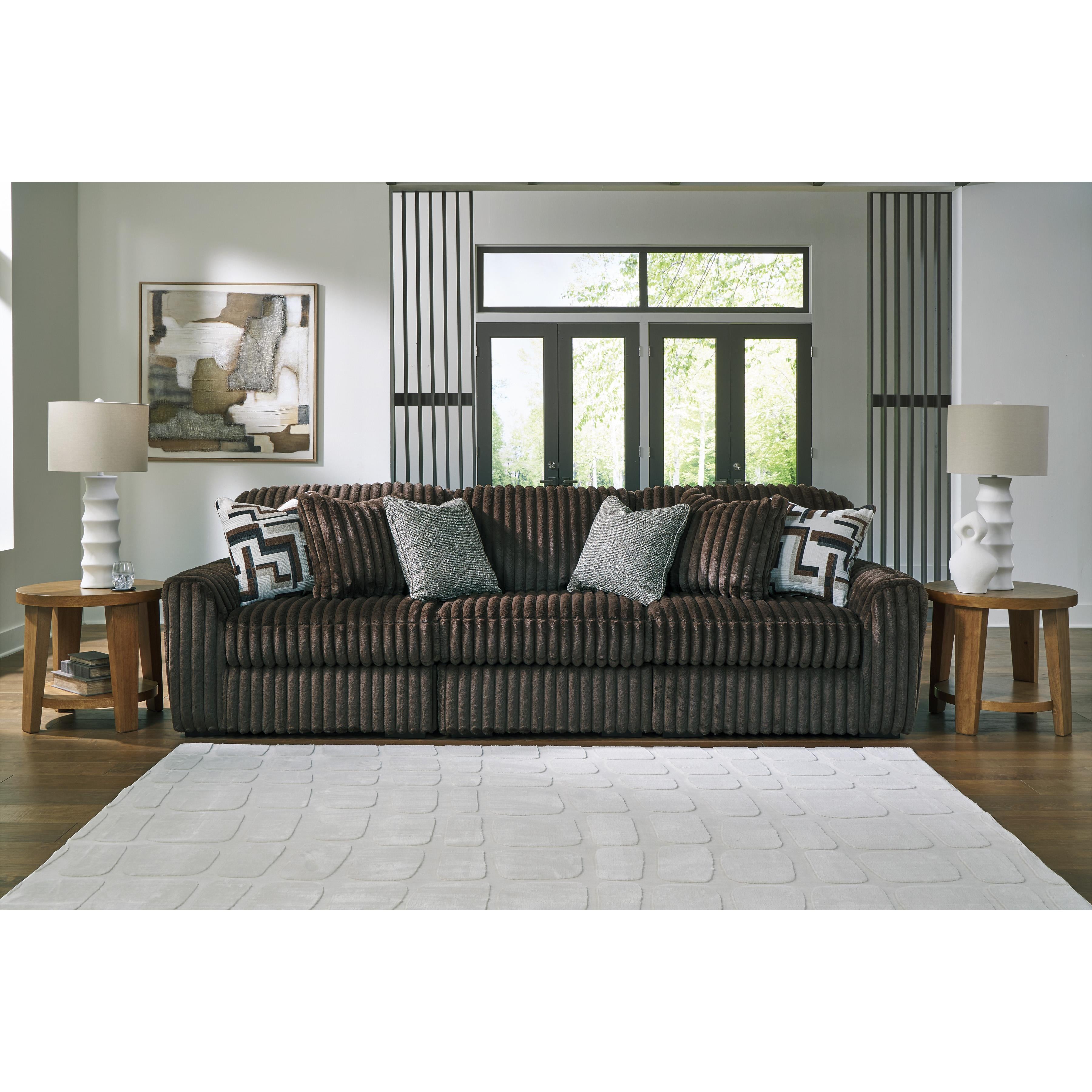  Manufacturer Color_Chocolate --  Midnight-Madness 98104S12 3 pc Sectional Sofa IMAGE 1