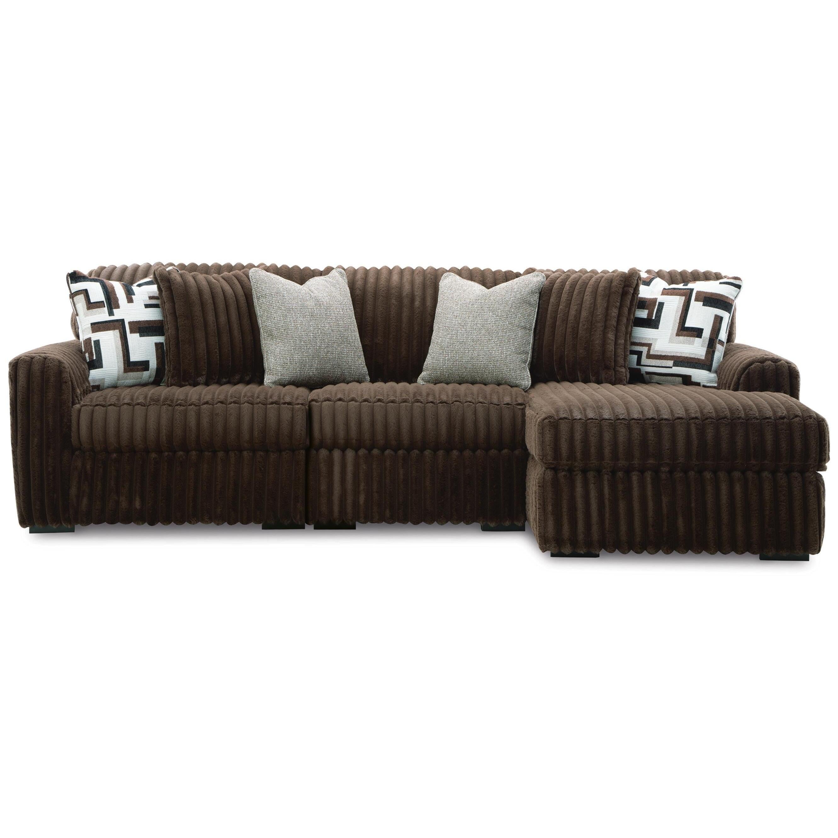  Signature Design by Ashley Midnight-Madness 98104S16 3 pc Sectional with Chaise IMAGE 1