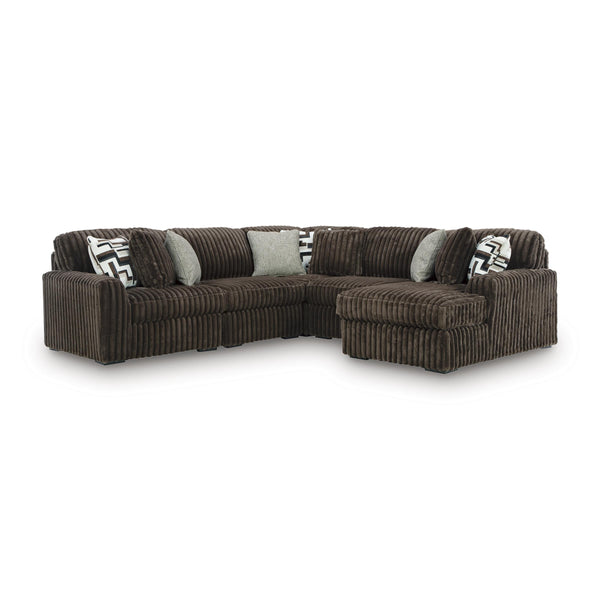 Signature Design by Ashley Midnight Madness Fabric 5 pc Sectional