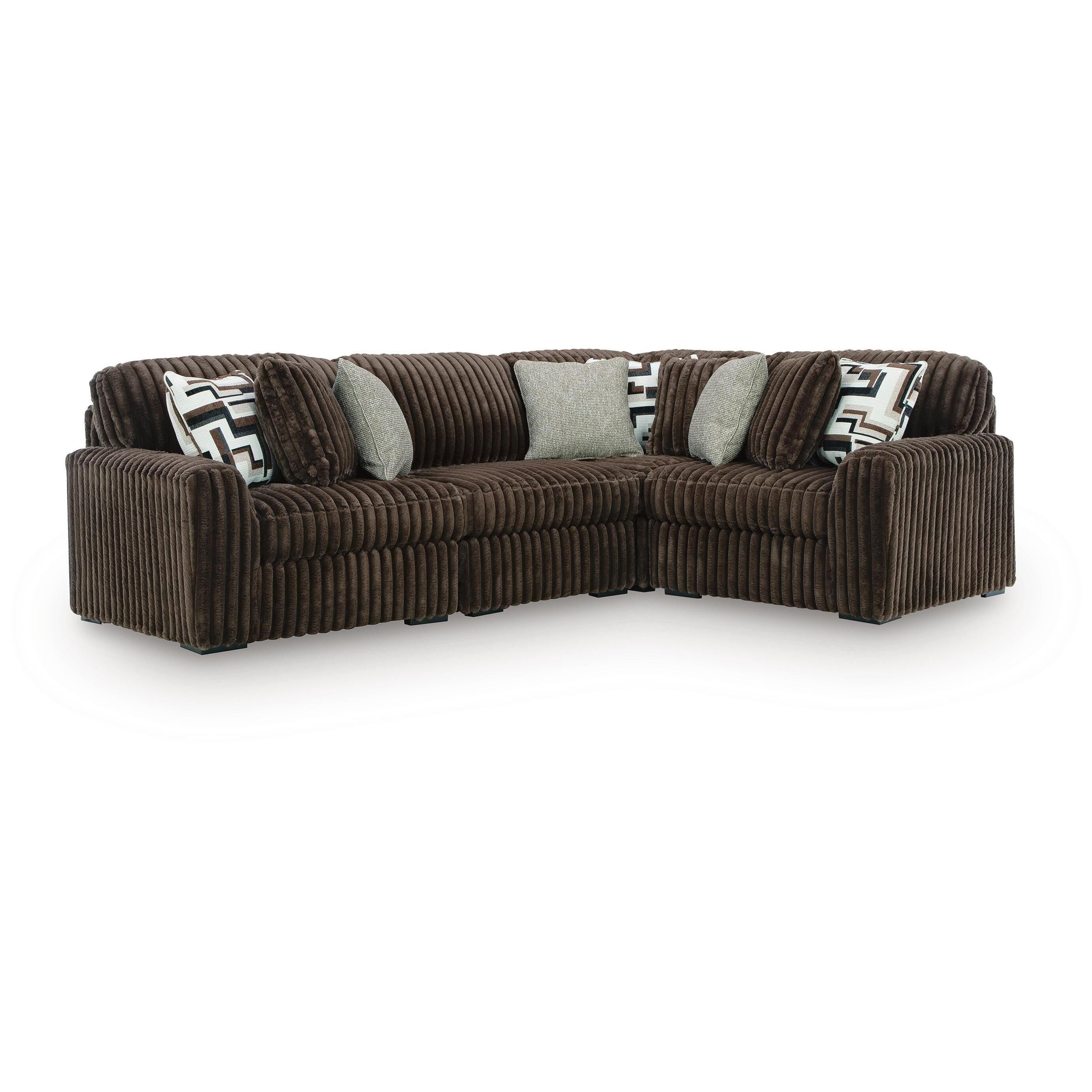  Signature Design by Ashley Midnight-Madness 98104S25 4 pc Sectional IMAGE 1