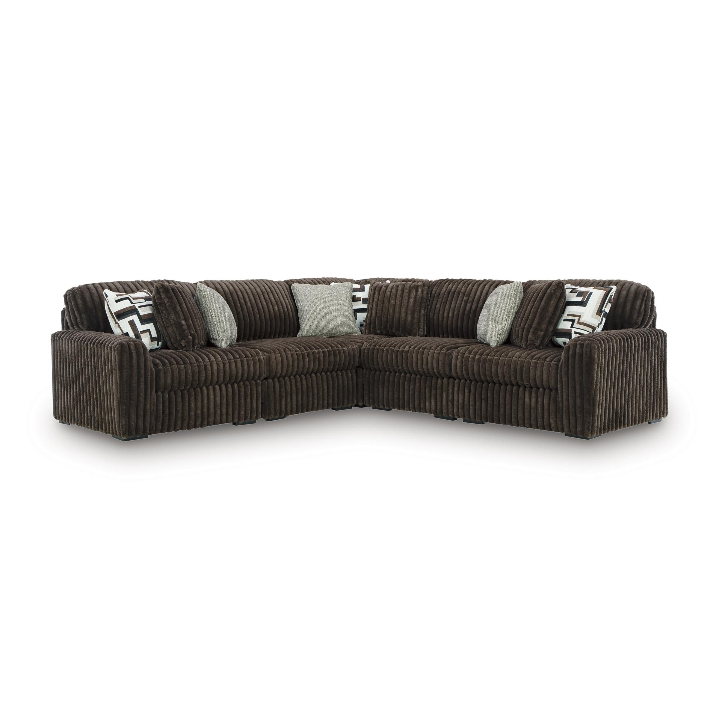  Manufacturer Color_Chocolate --  Midnight-Madness 98104S26 5 pc Sectional IMAGE 1