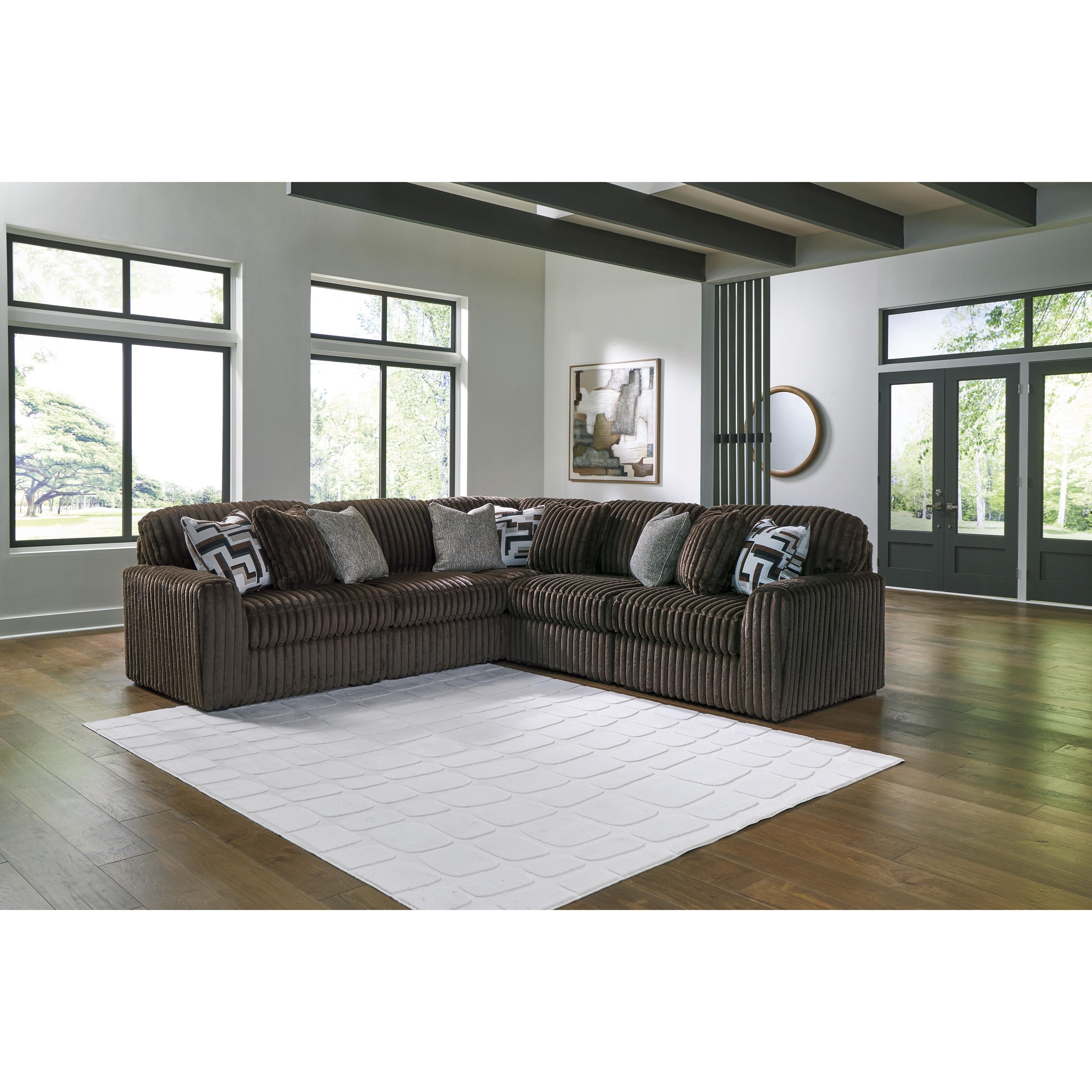 Manufacturer Color_Chocolate --  Midnight-Madness 98104S26 5 pc Sectional IMAGE 2