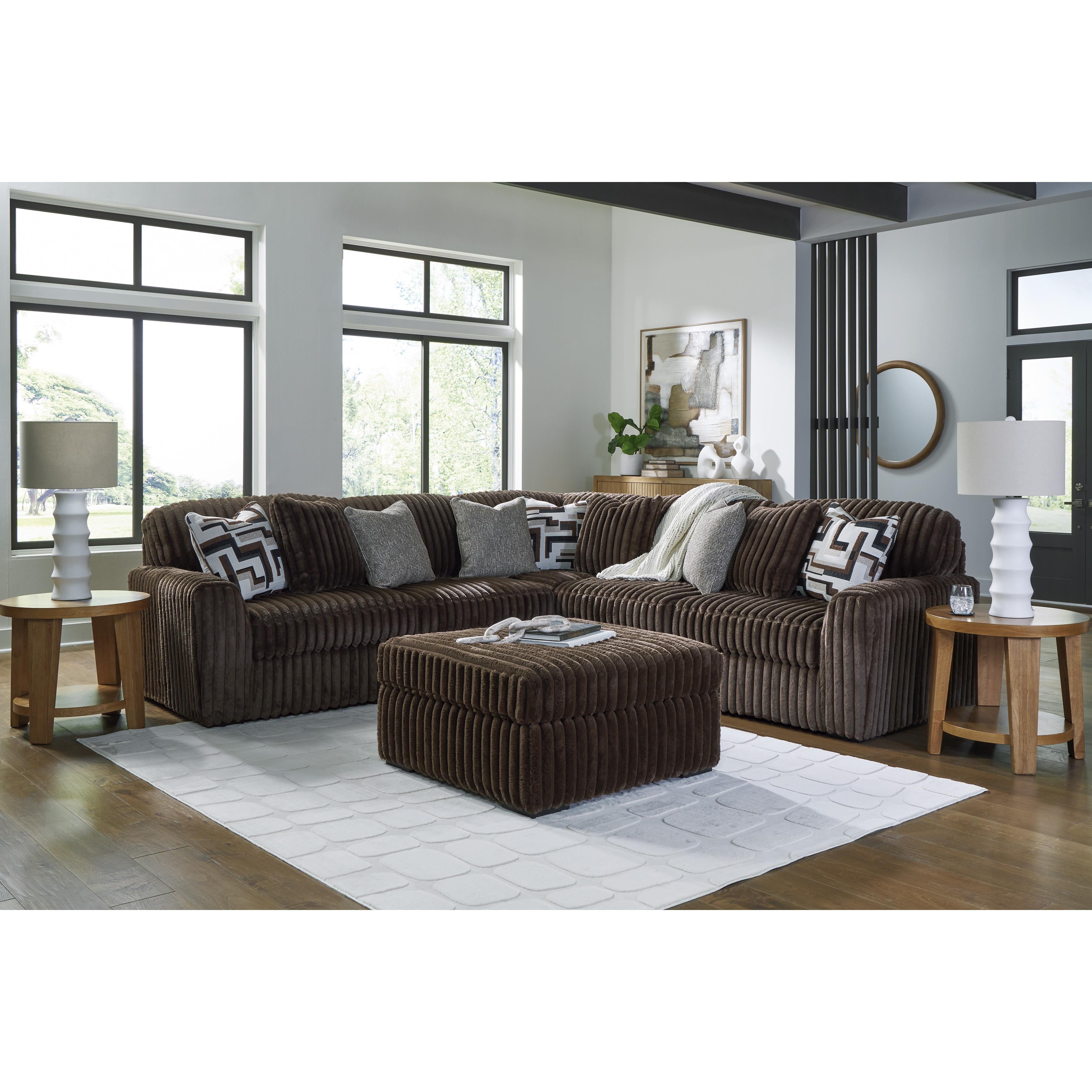  Manufacturer Color_Chocolate --  Midnight-Madness 98104S26 5 pc Sectional IMAGE 5