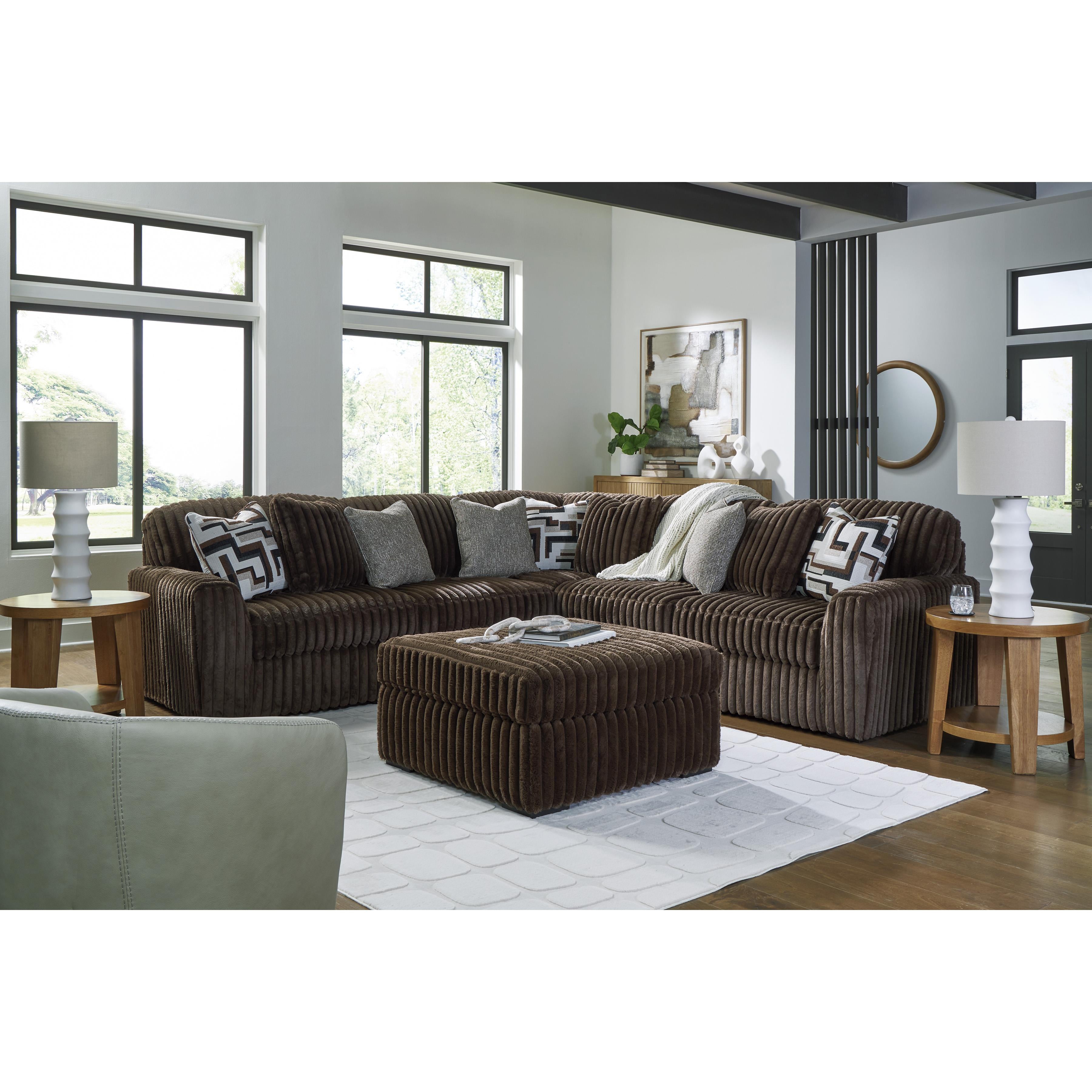  Manufacturer Color_Chocolate --  Midnight-Madness 98104S26 5 pc Sectional IMAGE 6