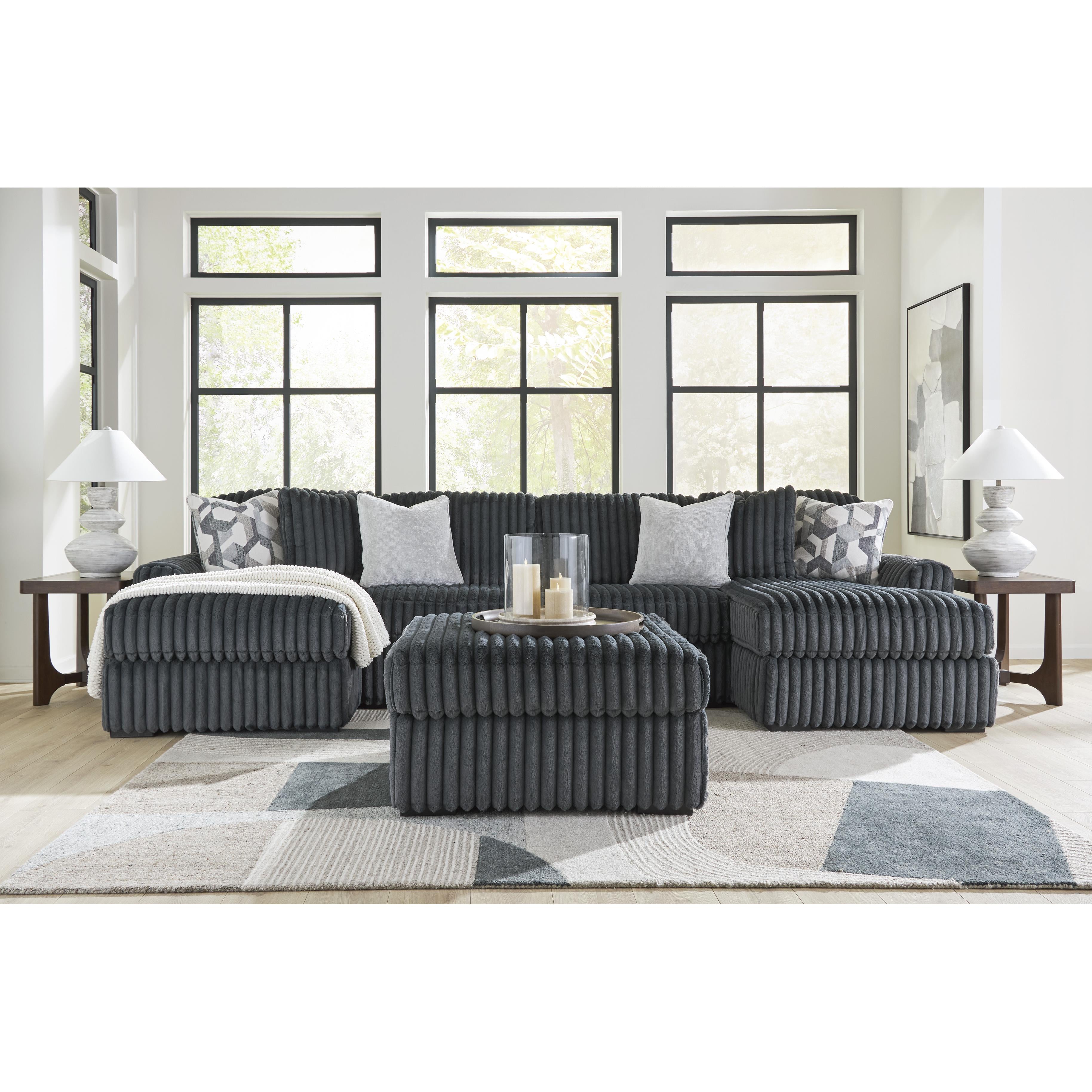  Manufacturer Color_Gunmetal --  Midnight-Madness 9810508 Oversized Accent Ottoman IMAGE 12