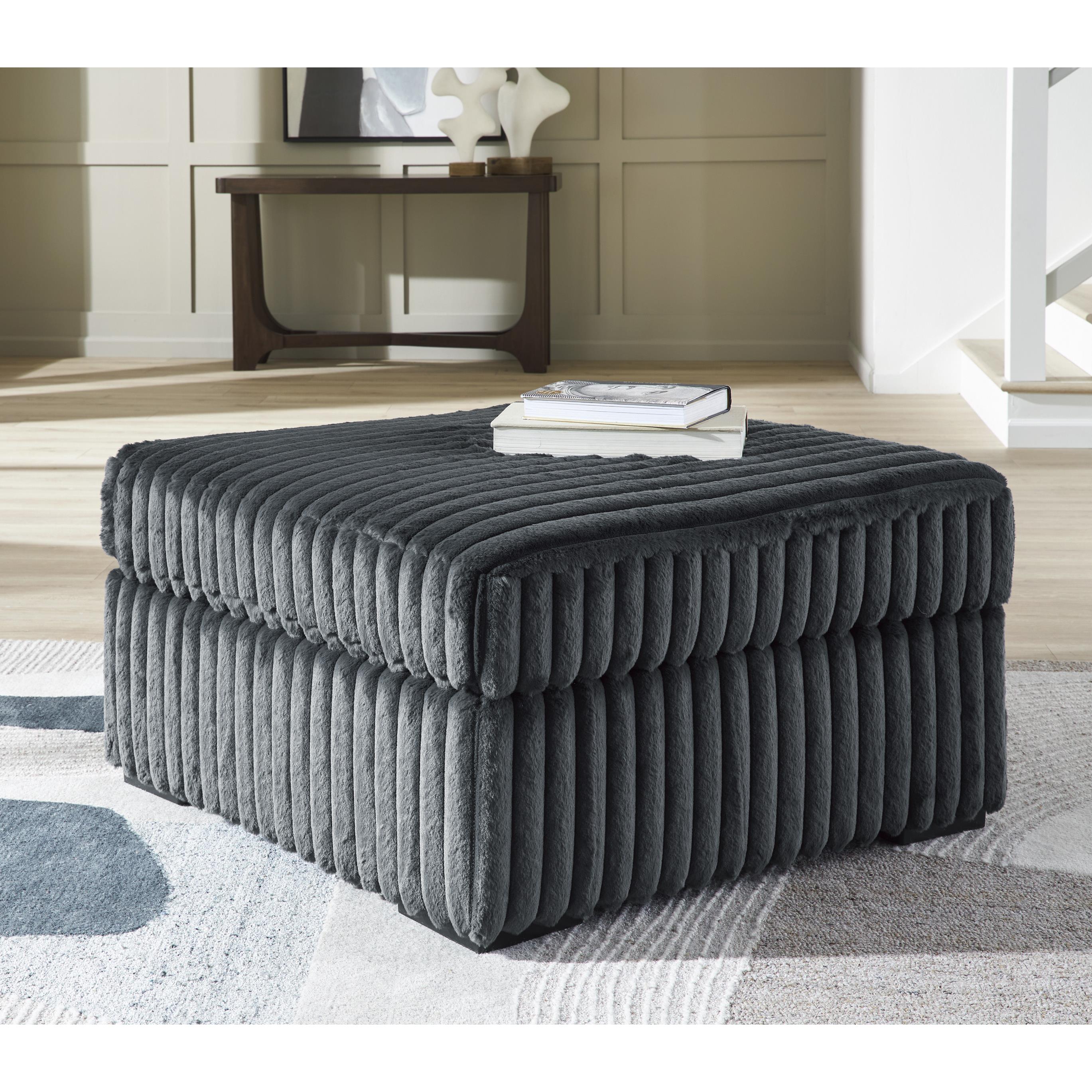  Manufacturer Color_Gunmetal --  Midnight-Madness 9810508 Oversized Accent Ottoman IMAGE 3
