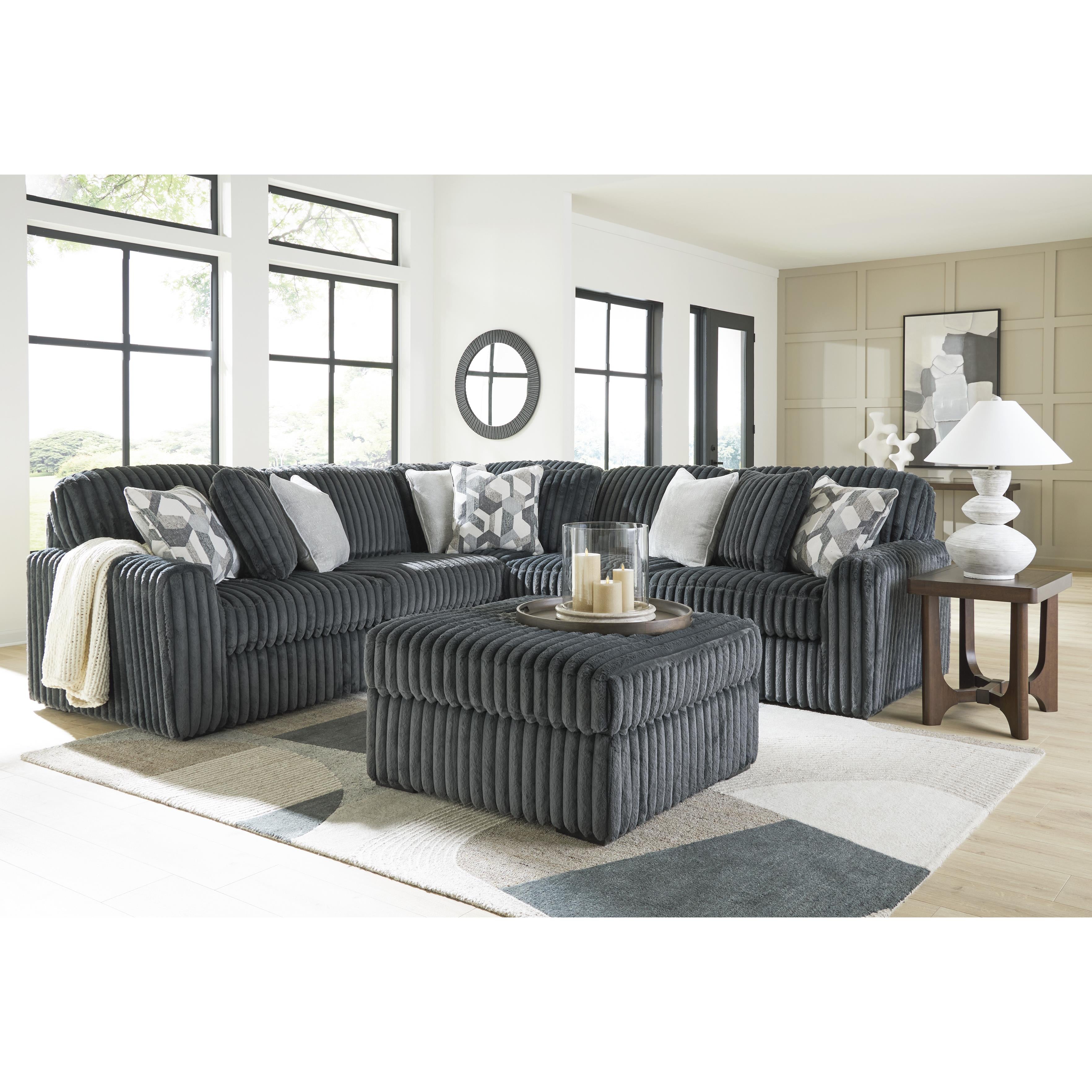  Manufacturer Color_Gunmetal --  Midnight-Madness 9810508 Oversized Accent Ottoman IMAGE 5