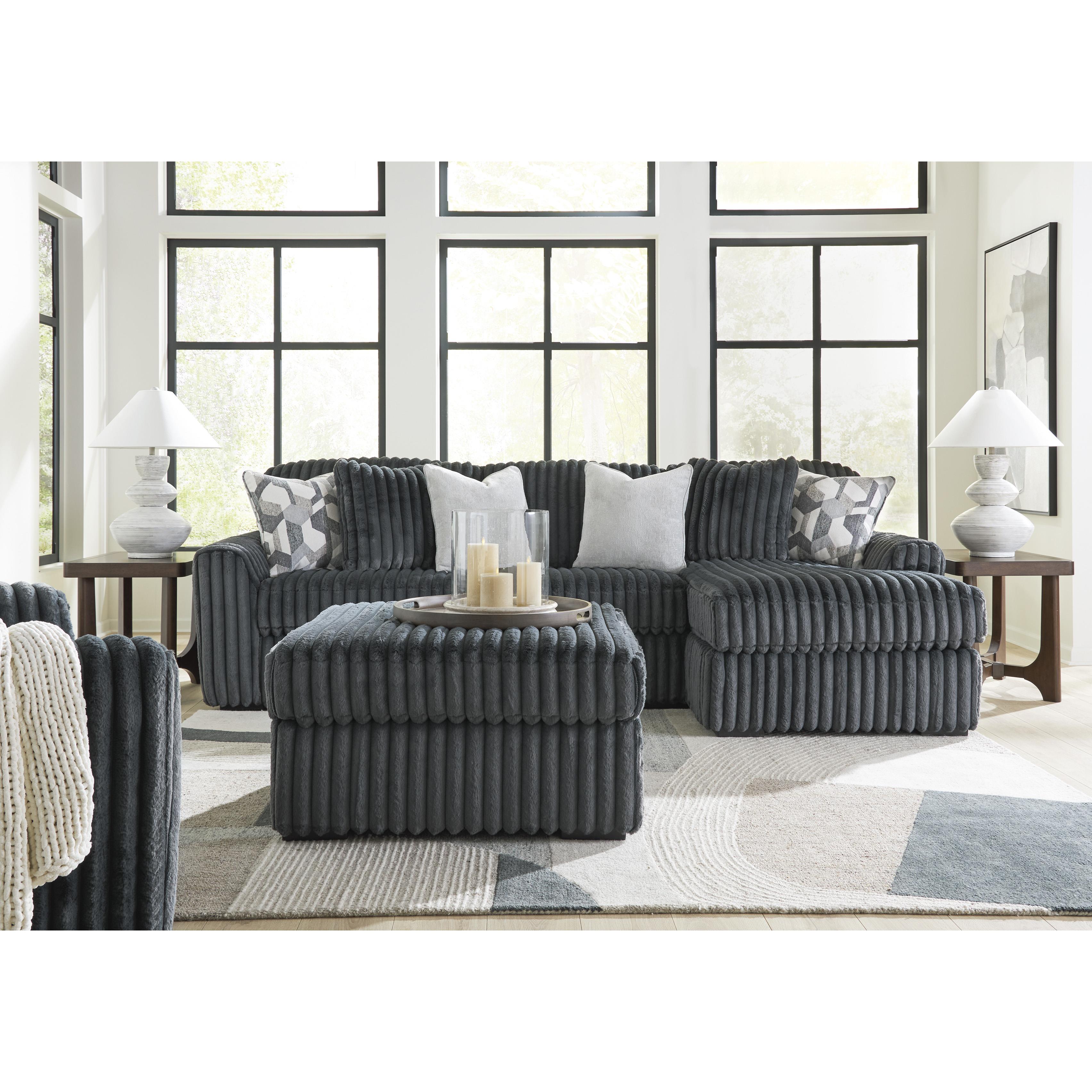  Manufacturer Color_Gunmetal --  Midnight-Madness 9810508 Oversized Accent Ottoman IMAGE 7