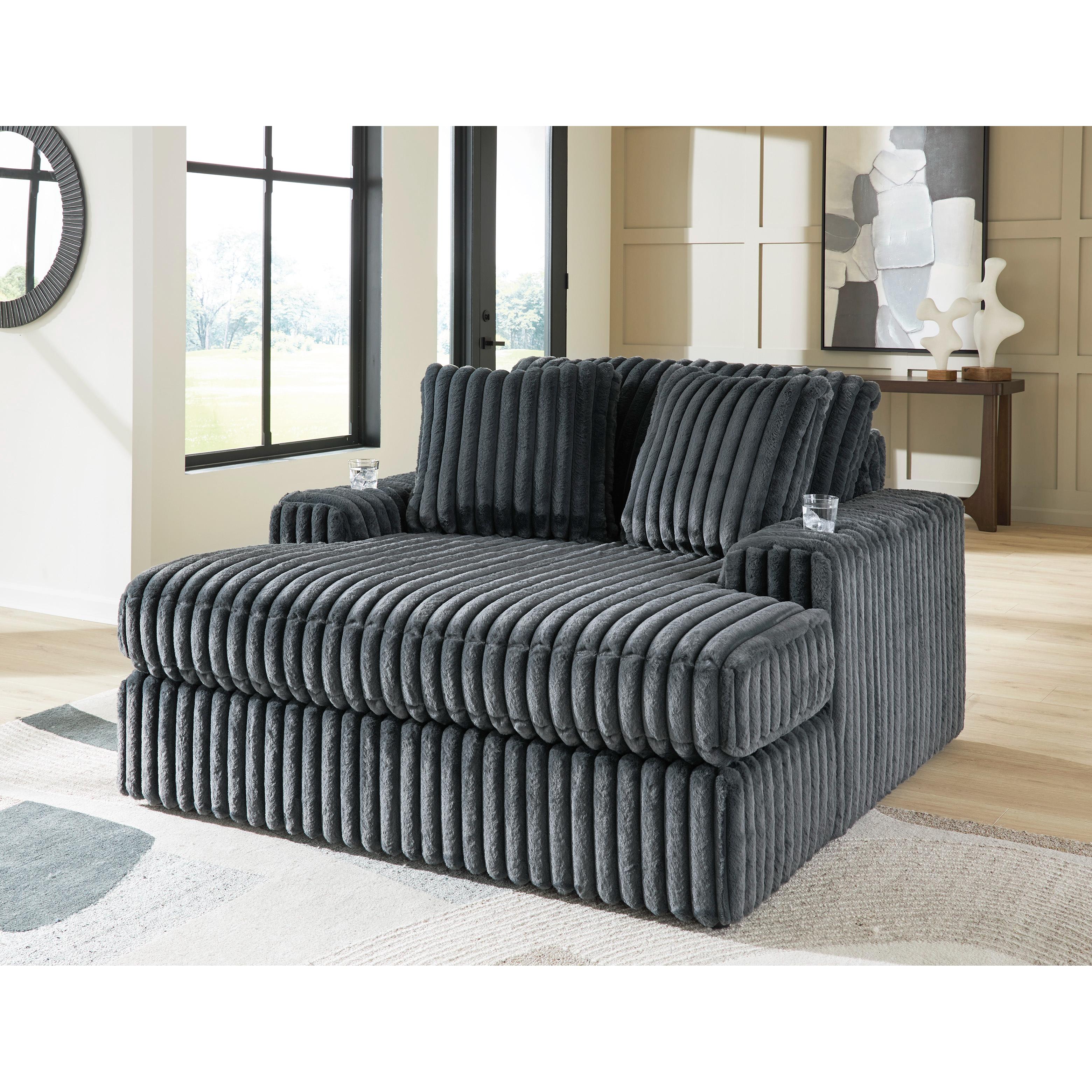  Manufacturer Color_Gunmetal --  Midnight-Madness 9810515 Oversized Chaise IMAGE 1