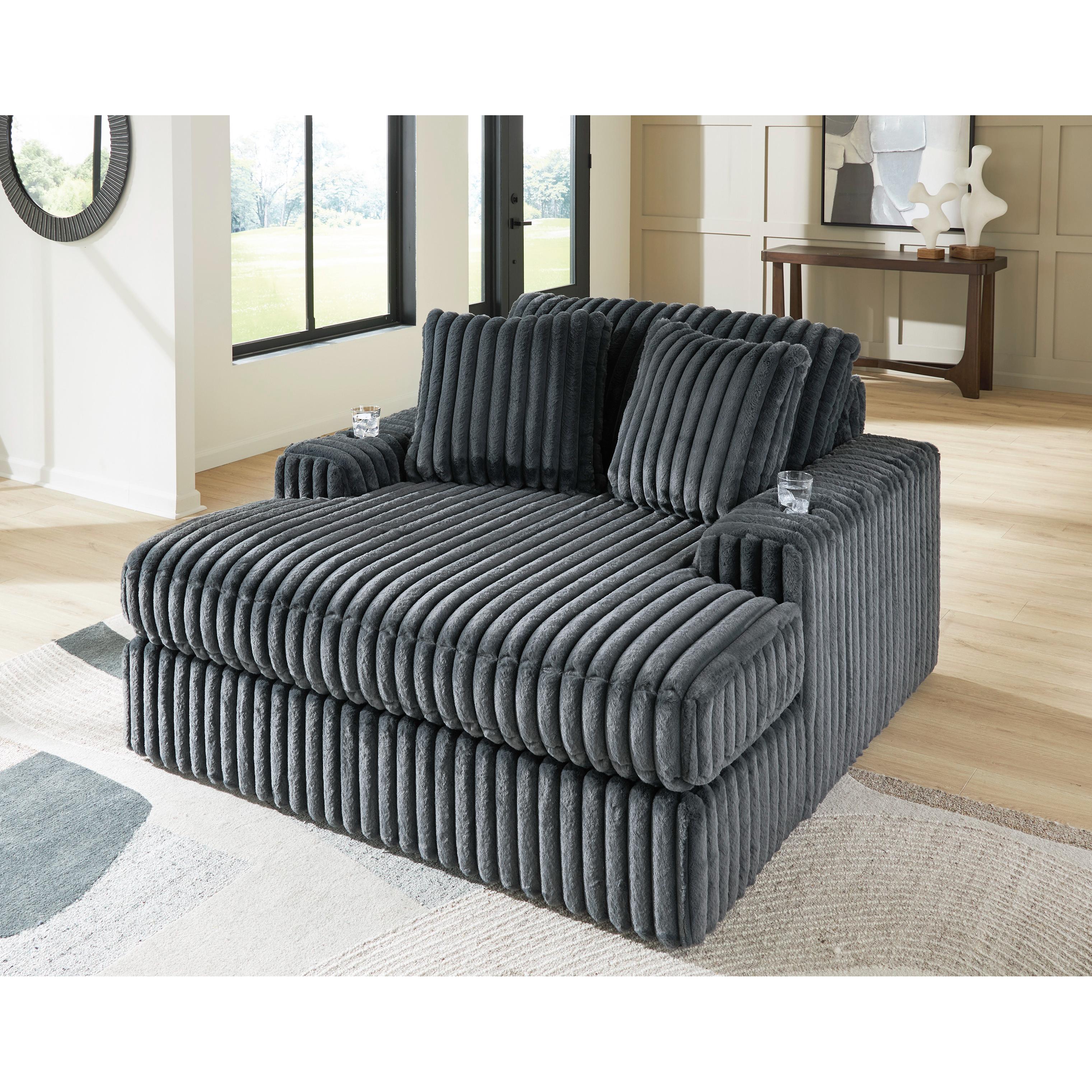  Manufacturer Color_Gunmetal --  Midnight-Madness 9810515 Oversized Chaise IMAGE 2