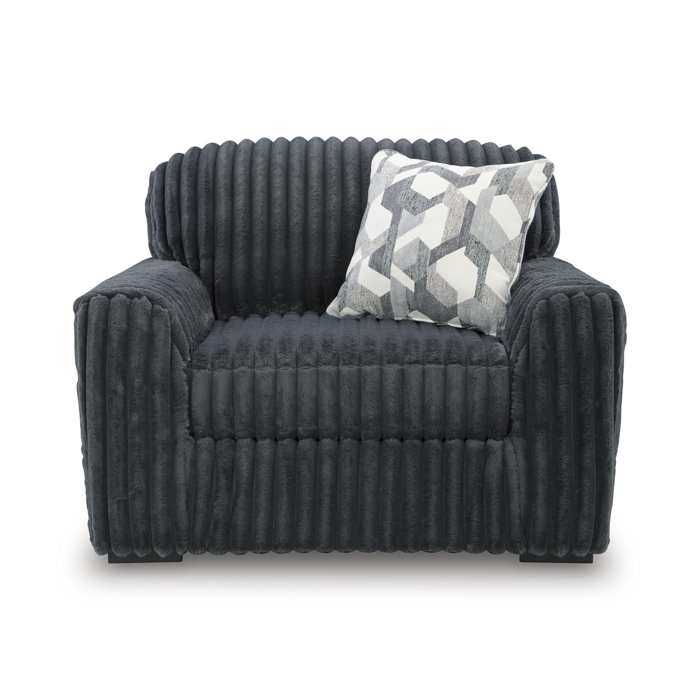  Manufacturer Color_Gunmetal --  Midnight-Madness 9810523 Chair and a Half IMAGE 2