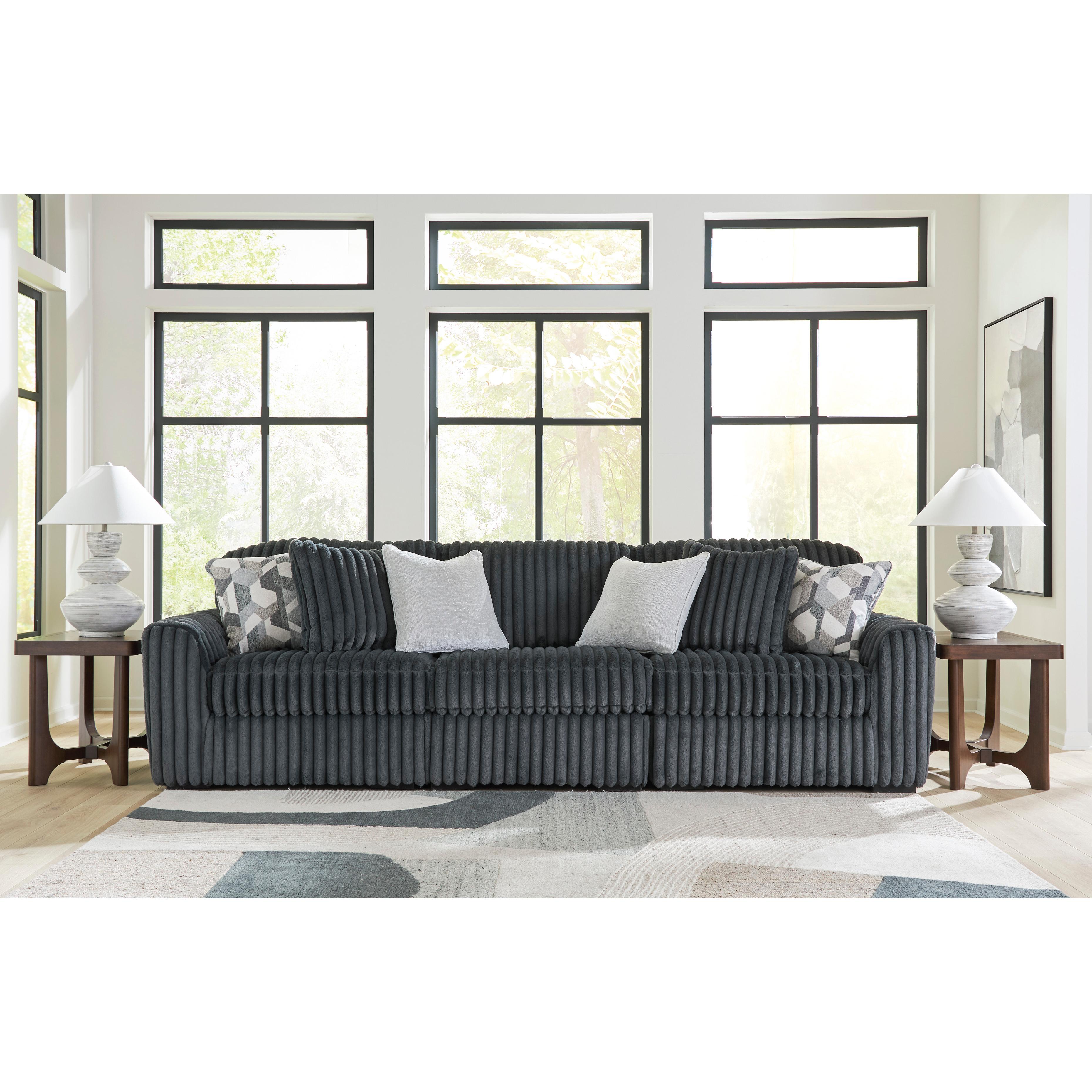  Manufacturer Color_Gunmetal --  Midnight-Madness 98105S14 3 pc Sectional Sofa IMAGE 1