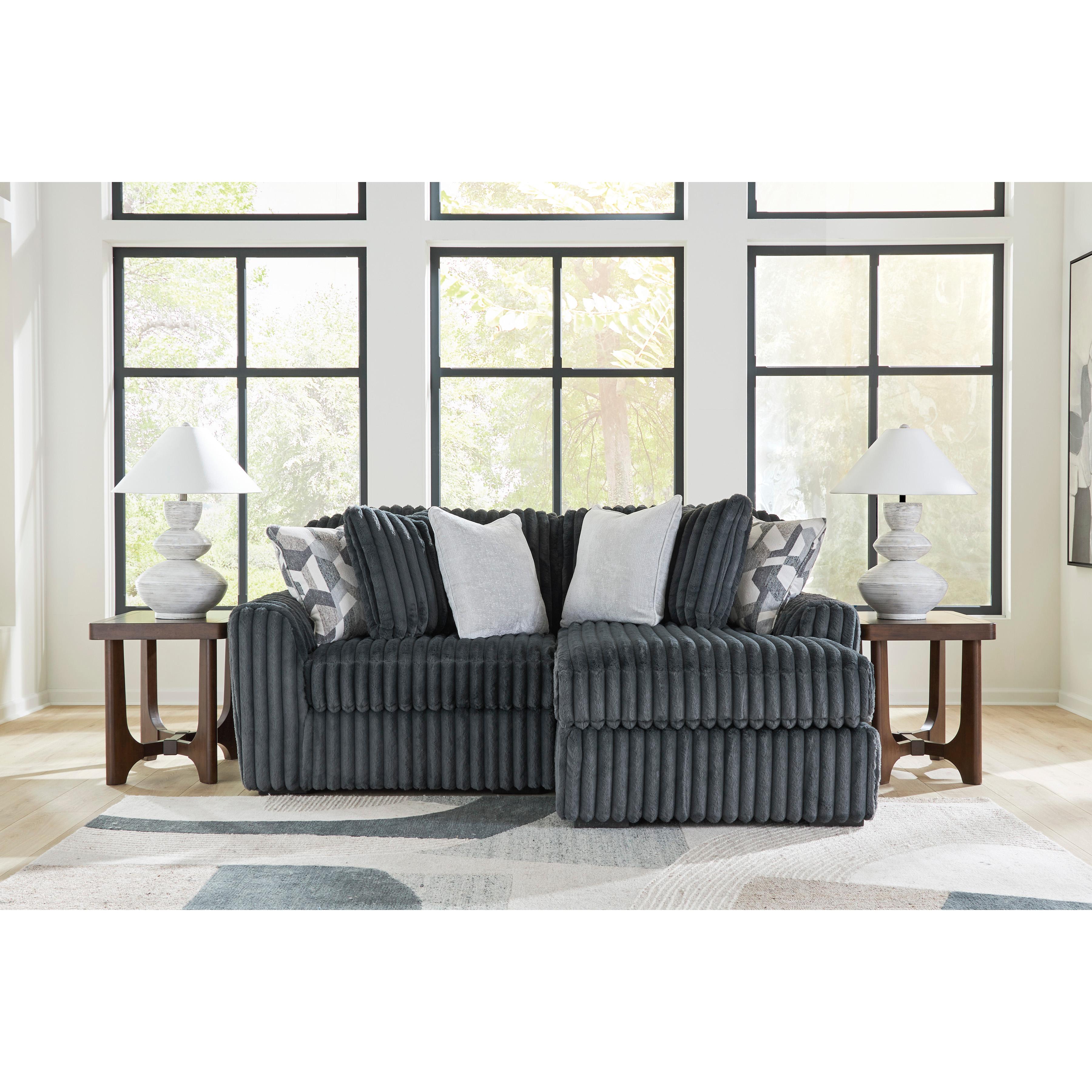  Manufacturer Color_Gunmetal --  Midnight-Madness 98105S16 2 pc Sectional with Chaise IMAGE 1