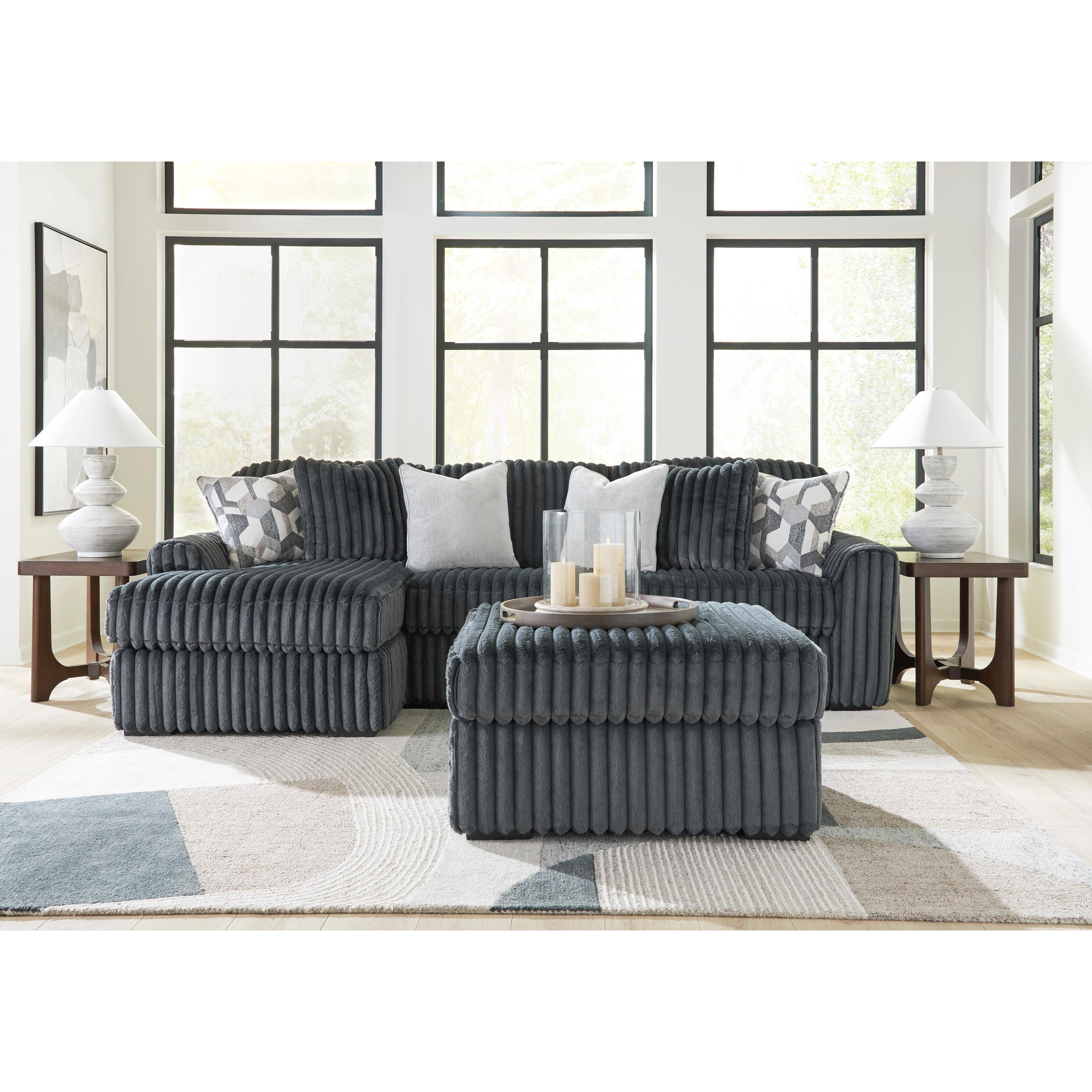  Manufacturer Color_Gunmetal --  Midnight-Madness 98105S4 2 pc Sectional Sofa Chaise IMAGE 6