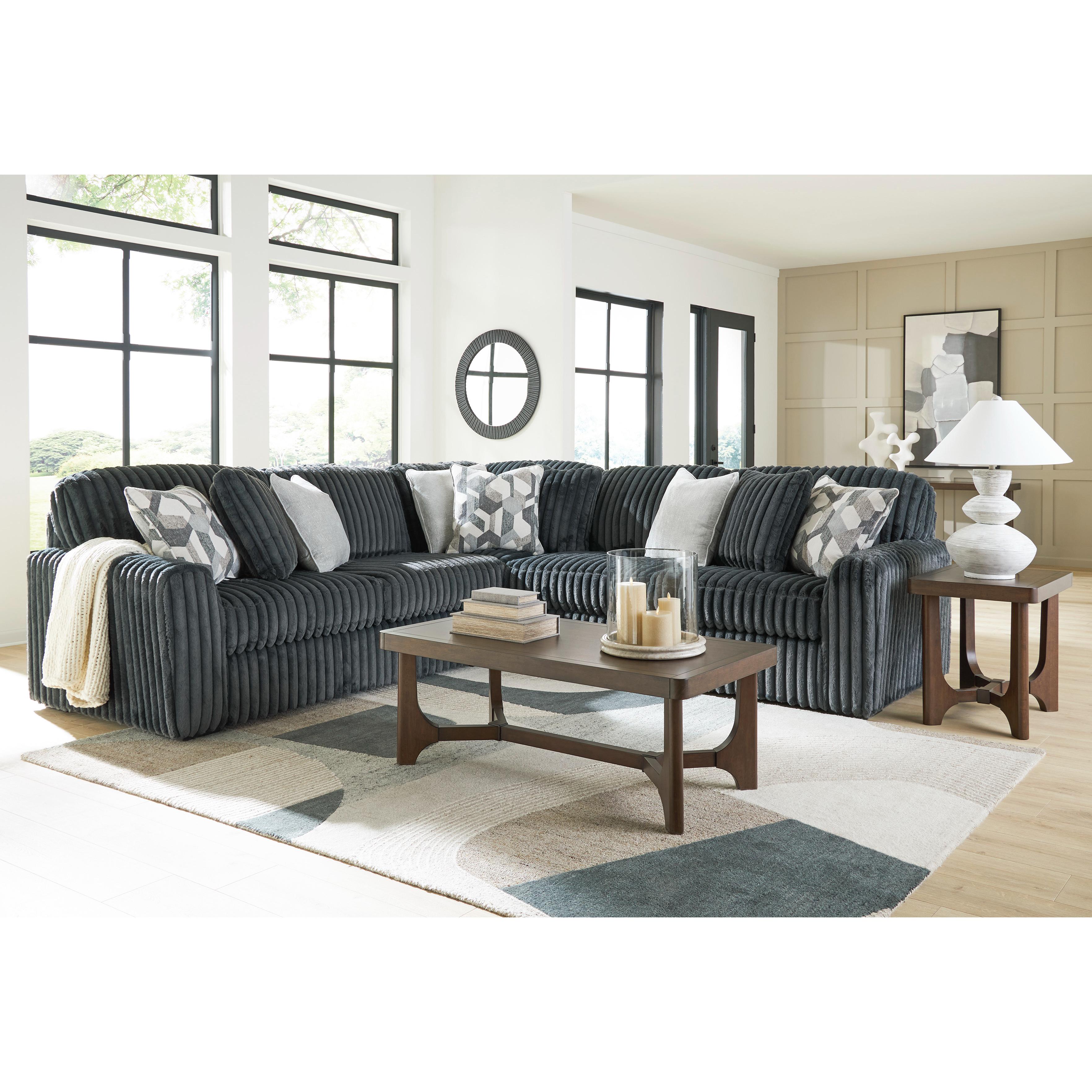  Manufacturer Color_Gunmetal --  Midnight-Madness 98105S5 3 pc Sectional IMAGE 1