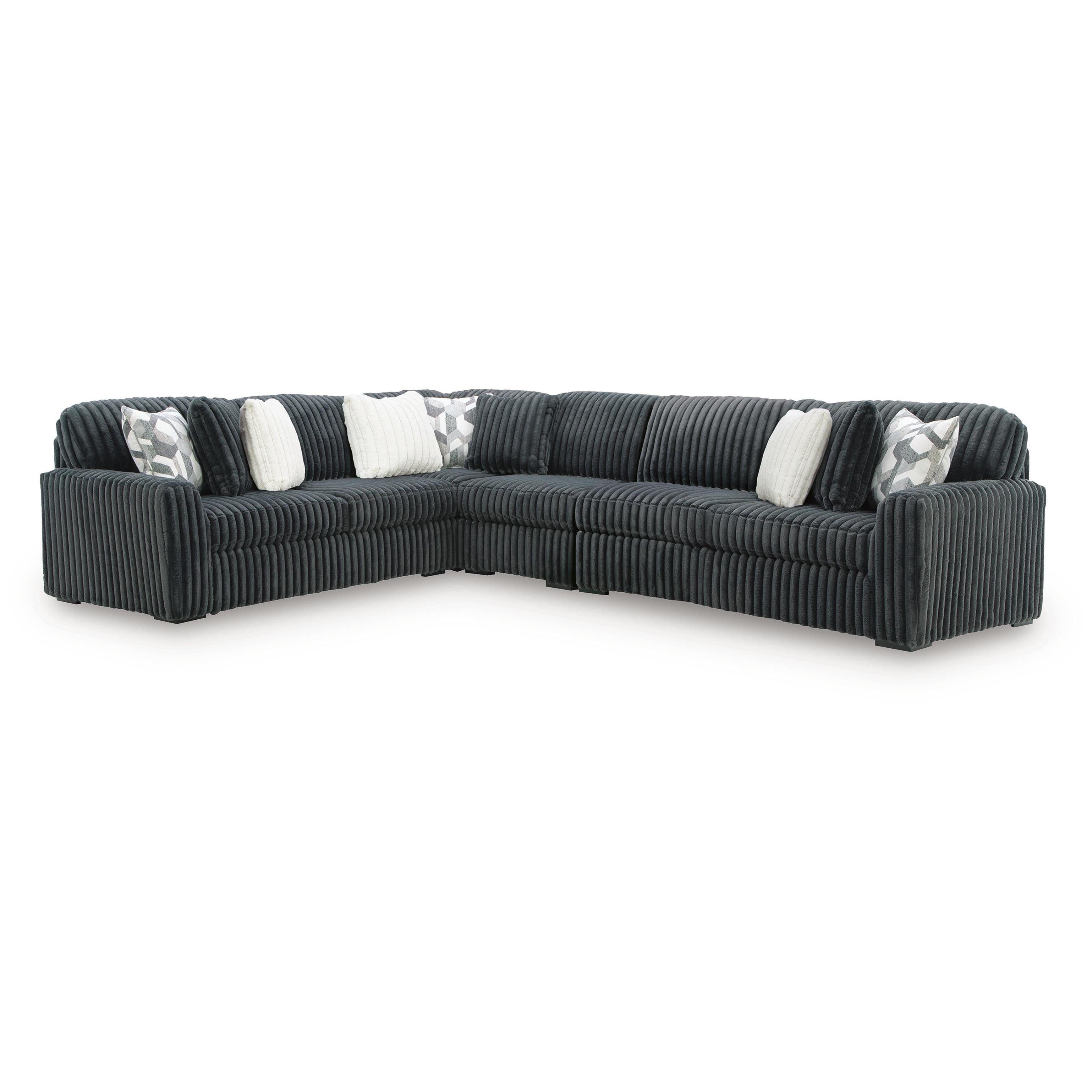  Signature Design by Ashley Midnight-Madness 98105S9 4 pc Sectional IMAGE 1