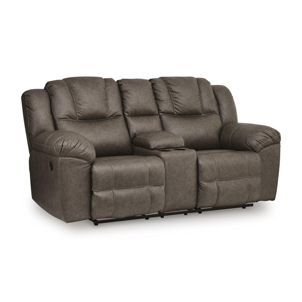 Signature Design by Ashley Lowilla PC6450694 Double Reclining Loveseat with Console