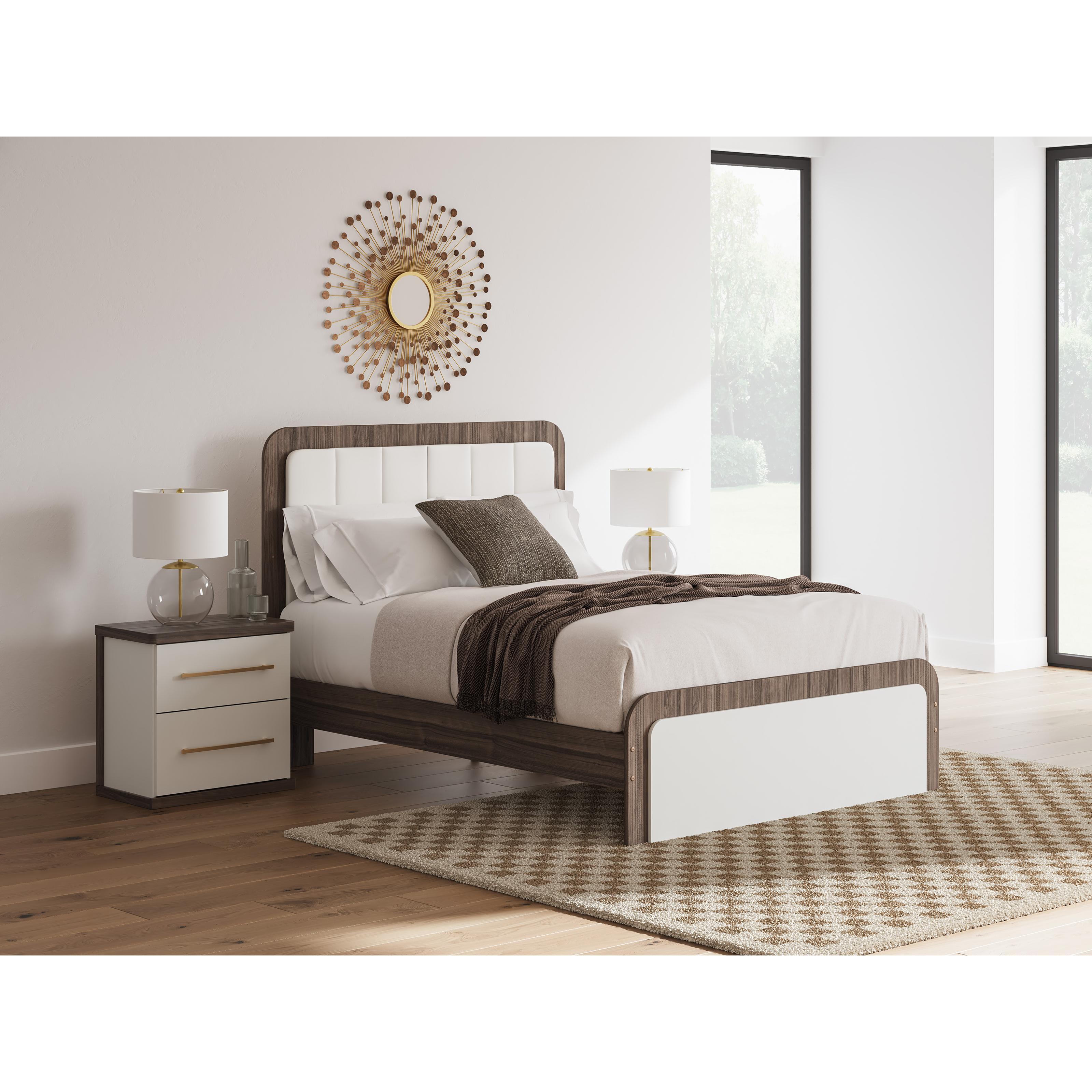  Size_Queen --  Signature Design by Ashley Kendanport Upholstered Panel Bed IMAGE 7