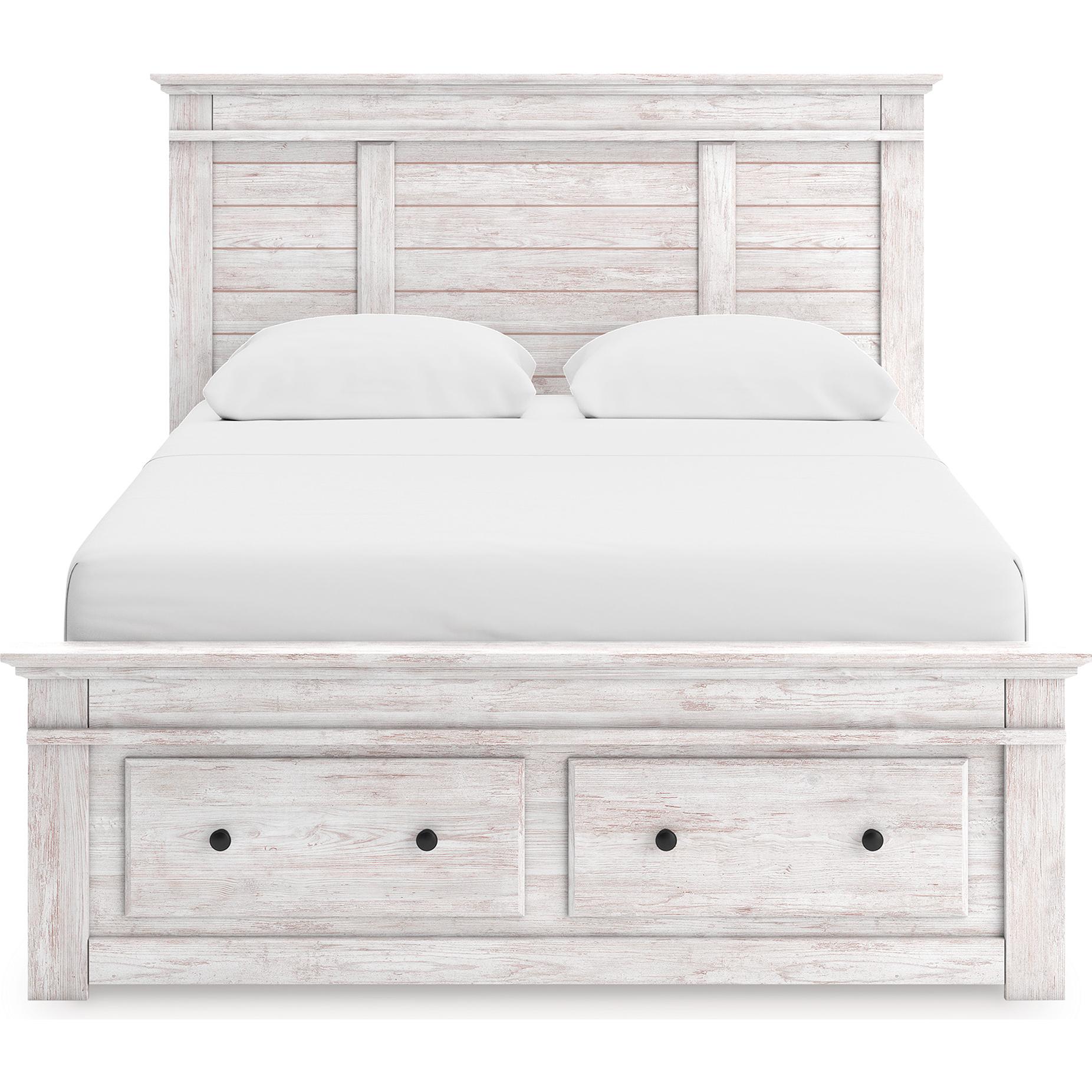  Size_Queen --  Makidern PCB1171B10 Queen Panel Storage Bed IMAGE 2