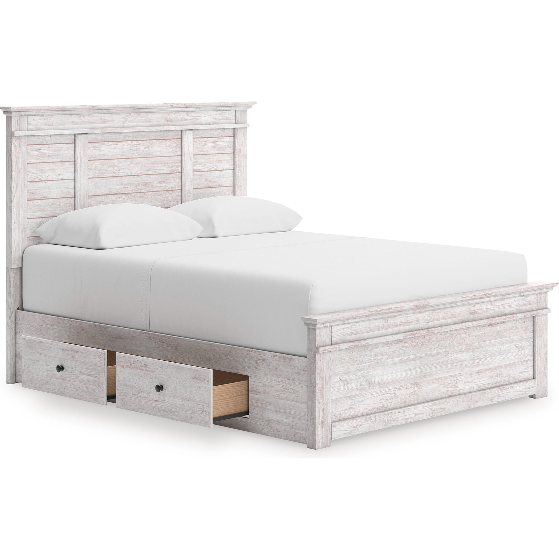  Size_Queen --  Makidern PCB1171B16 Queen Panel Storage Bed IMAGE 2