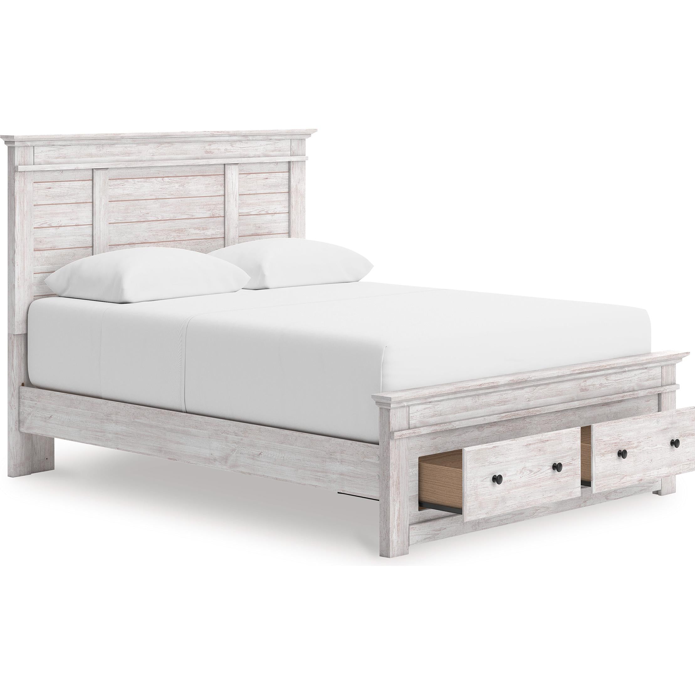  Size_Queen --  Makidern PCB1171B4 Queen Panel Storage Bed IMAGE 2