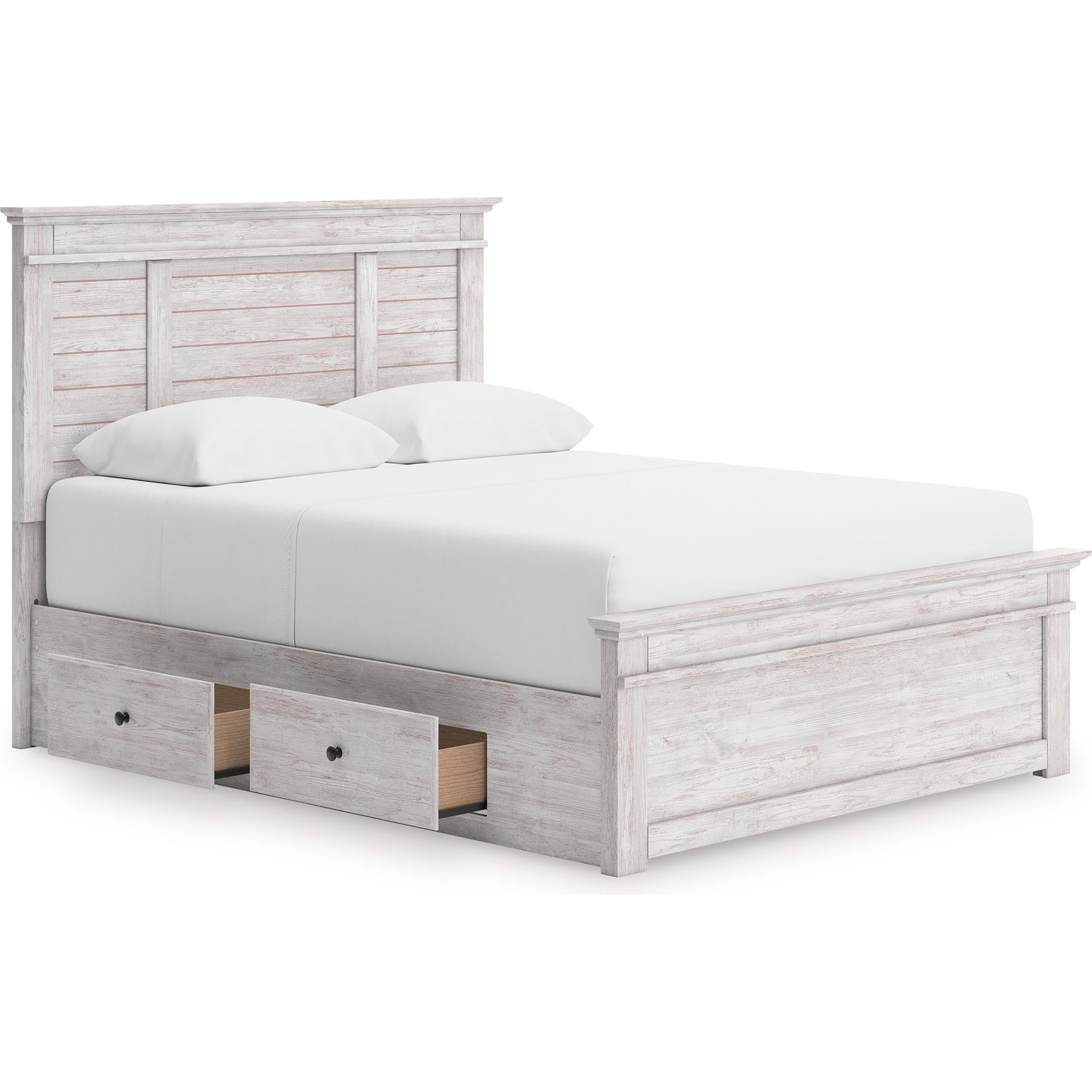  Size_Queen --  Makidern PCB1171B7 Queen Panel Storage Bed IMAGE 2